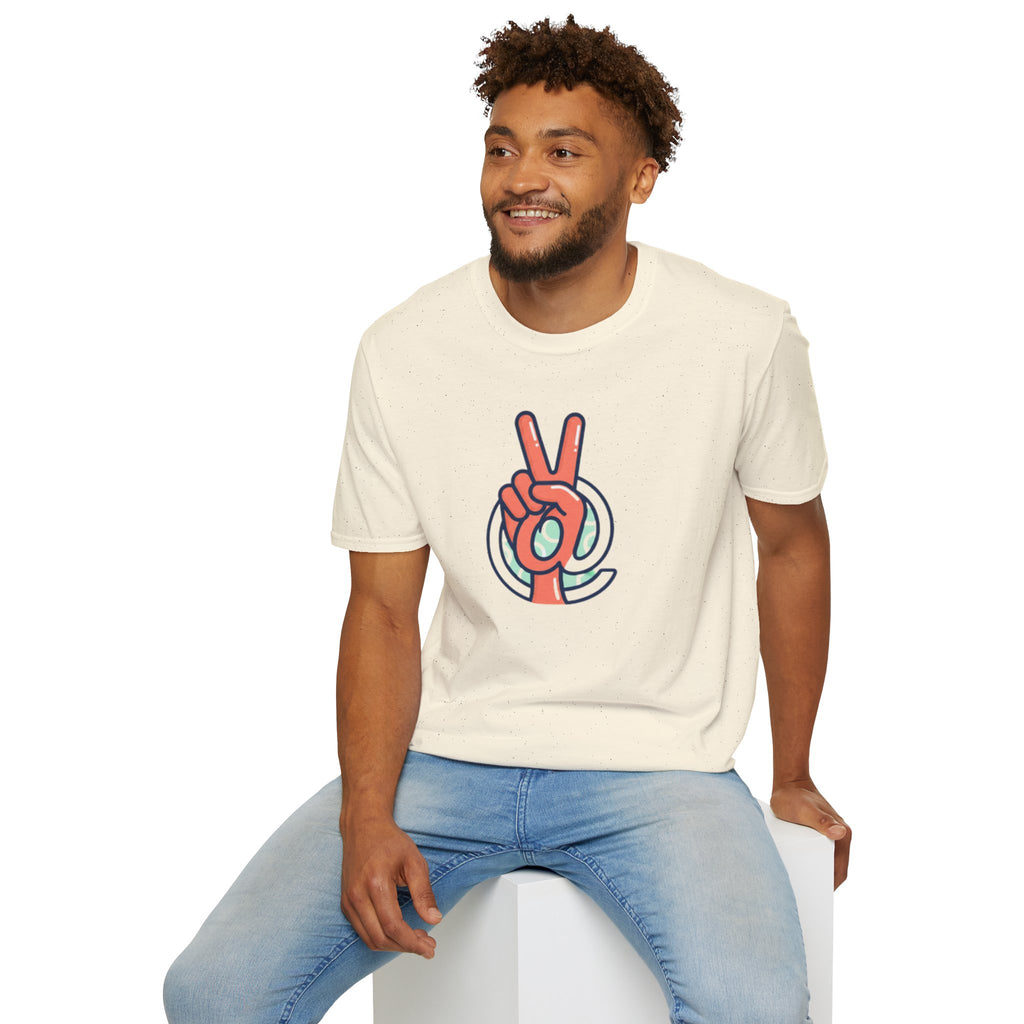 Peace Sign Hand T-Shirt | Retro Vibes, Minimal Graphic