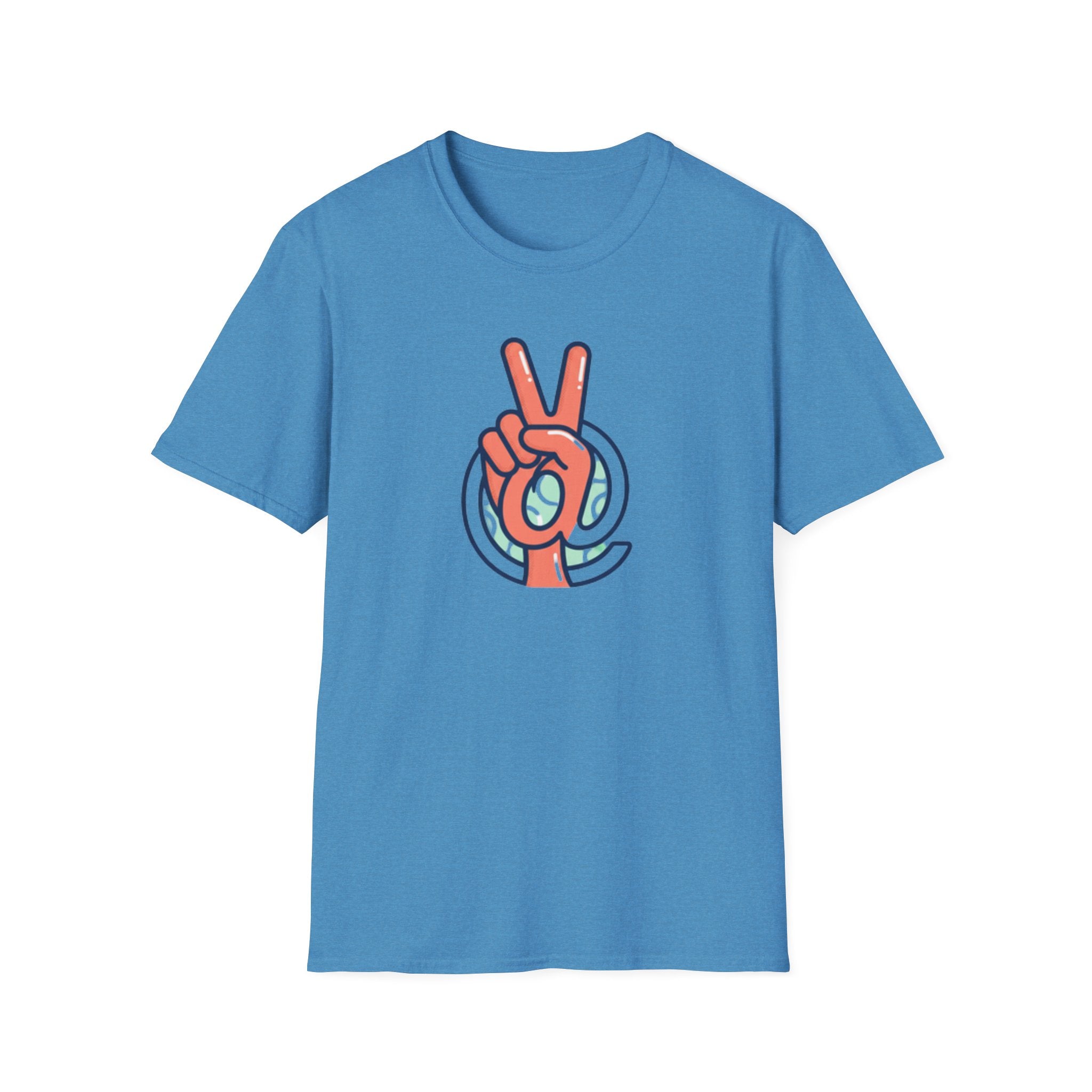 Peace Sign Hand T-Shirt | Retro Vibes, Minimal Graphic