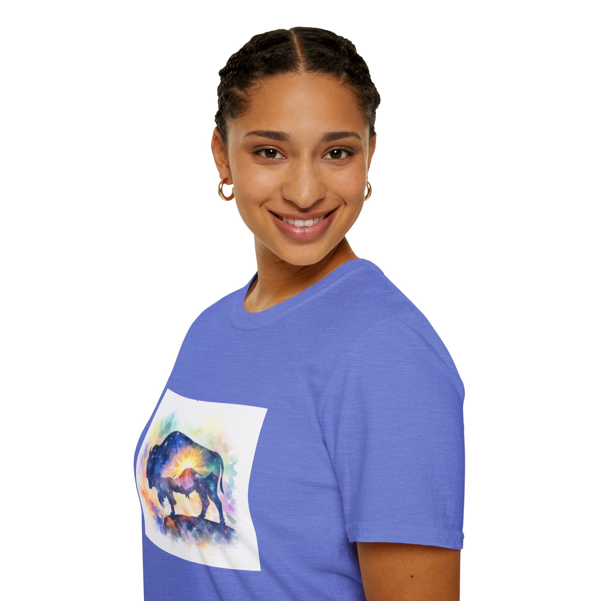 Colorful Watercolor Bison T-Shirt