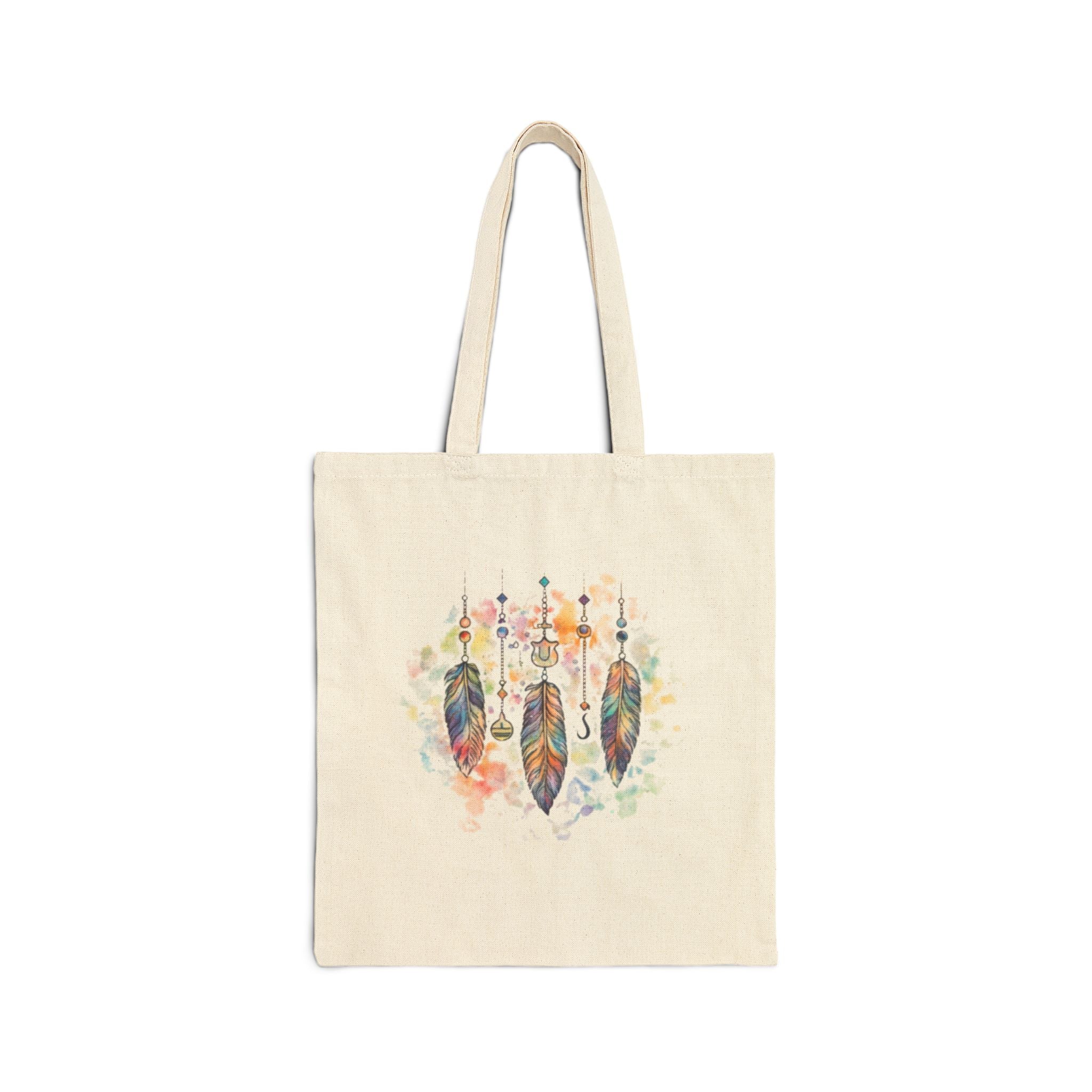 Boho Watercolor Dreamcatcher Tote