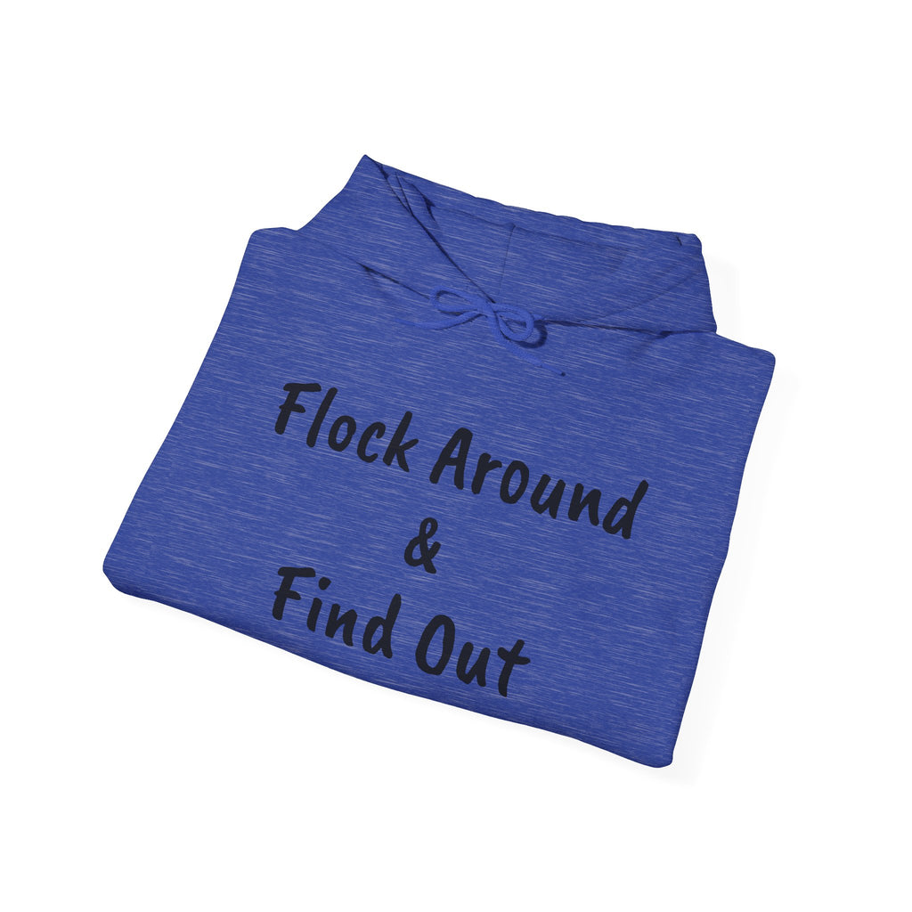 Flock Around & Find Out Hoodie | Funny Typography Pullover