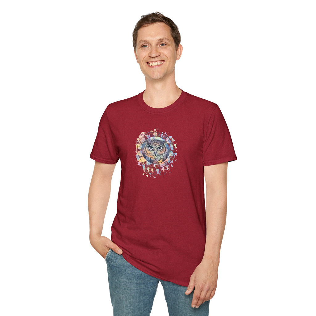 Watercolor Owl Mandala Spiritual T-Shirt Unisex