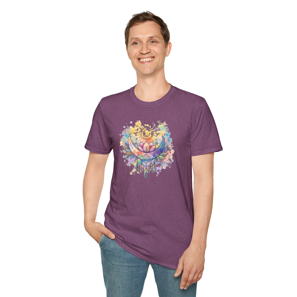 Lotus Dreamcatcher Watercolor T-Shirt — Sun & Feather Spiritual Tee