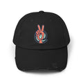 Peace Hand Distressed Cap — Vintage Peace Sign Baseball Hat