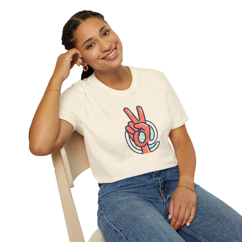 Peace Sign Hand T-Shirt | Retro Vibes, Minimal Graphic