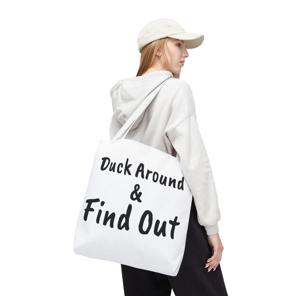 Duck Around Find Out Hoodie | Funny Phrase Pullover Sweatshirt
