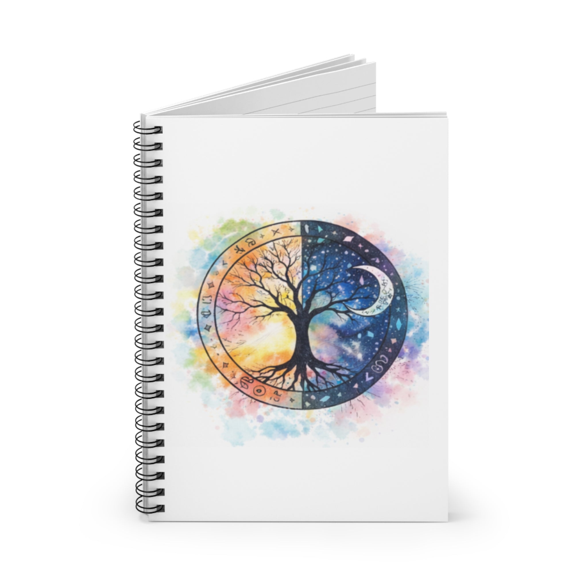 Yin Yang Tree of Life Spiral Notebook | Ruled Journal
