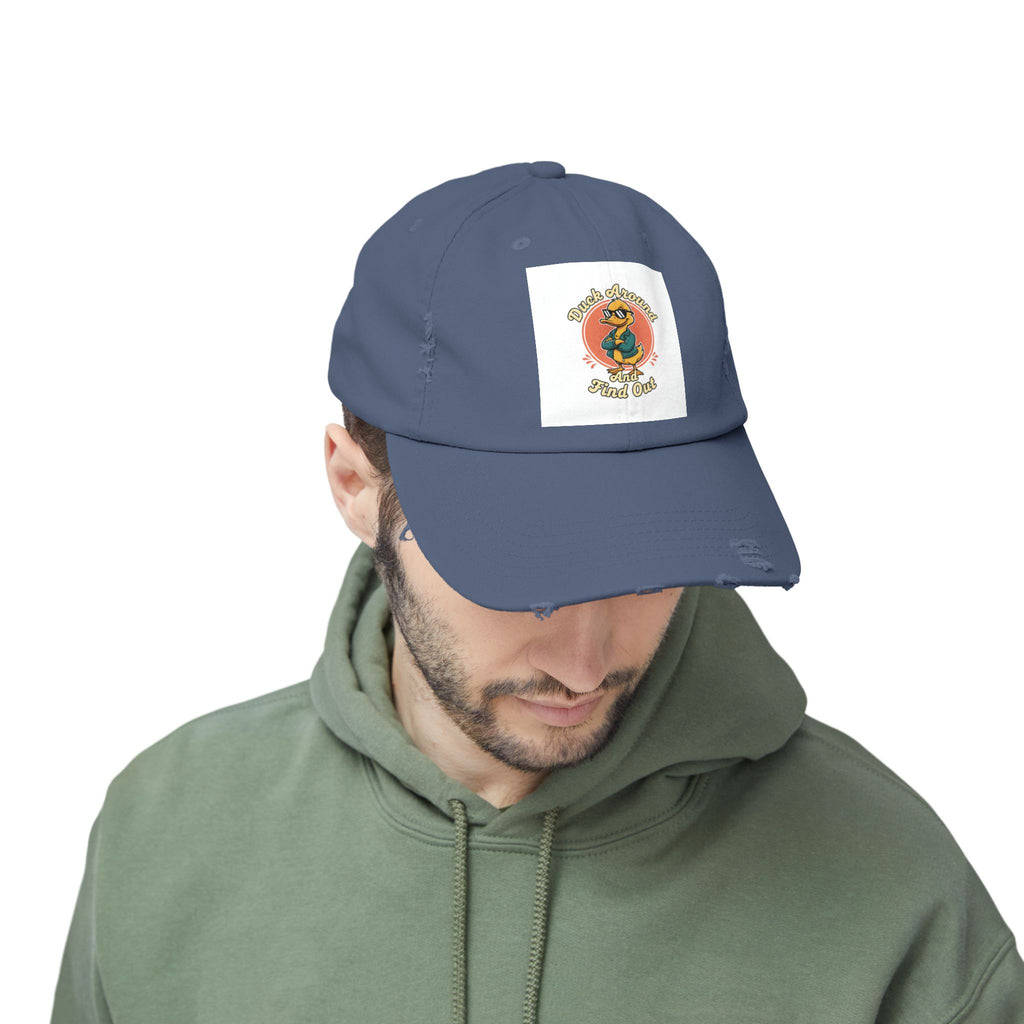 Duck Around and Find Out — Vintage Cartoon Distressed Cap