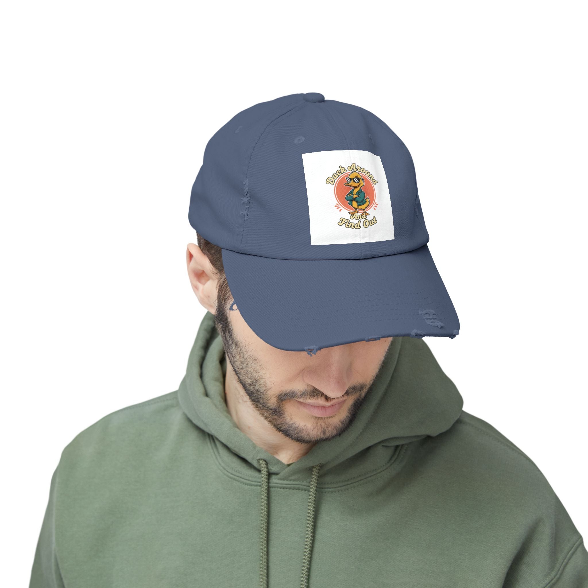 Duck Around and Find Out — Vintage Cartoon Distressed Cap