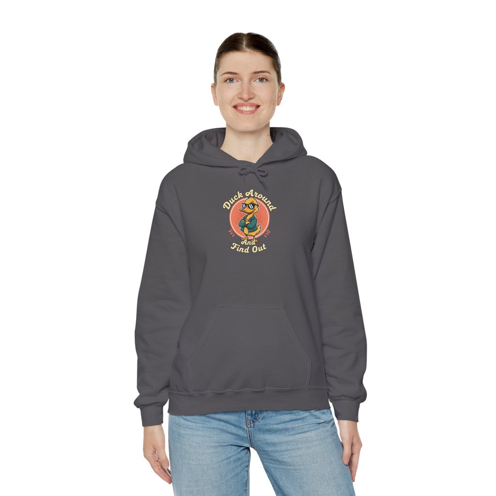 Duck Around and Find Out Hoodie — Funny Duck Graphic Hoodie