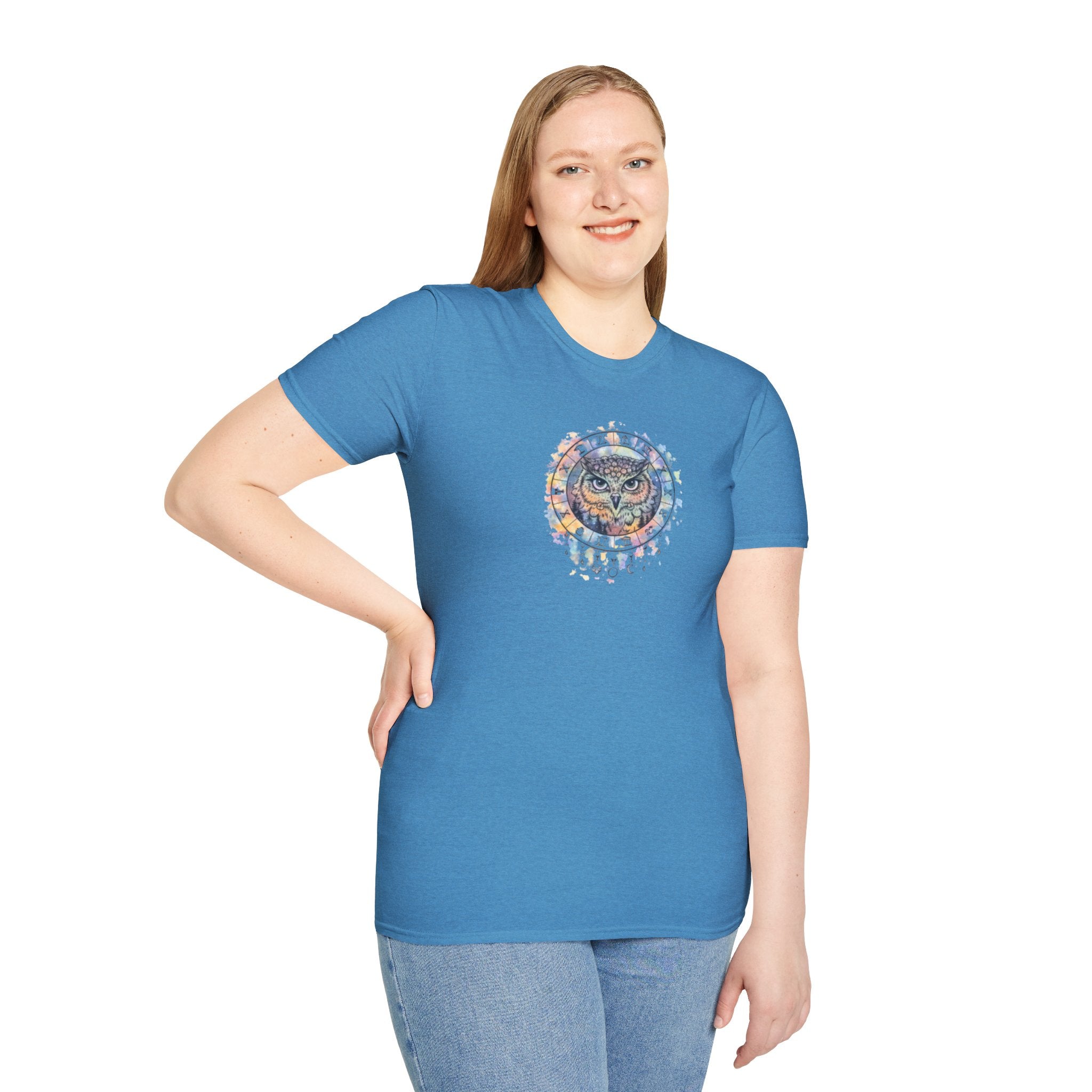 Watercolor Owl Mandala Spiritual T-Shirt Unisex