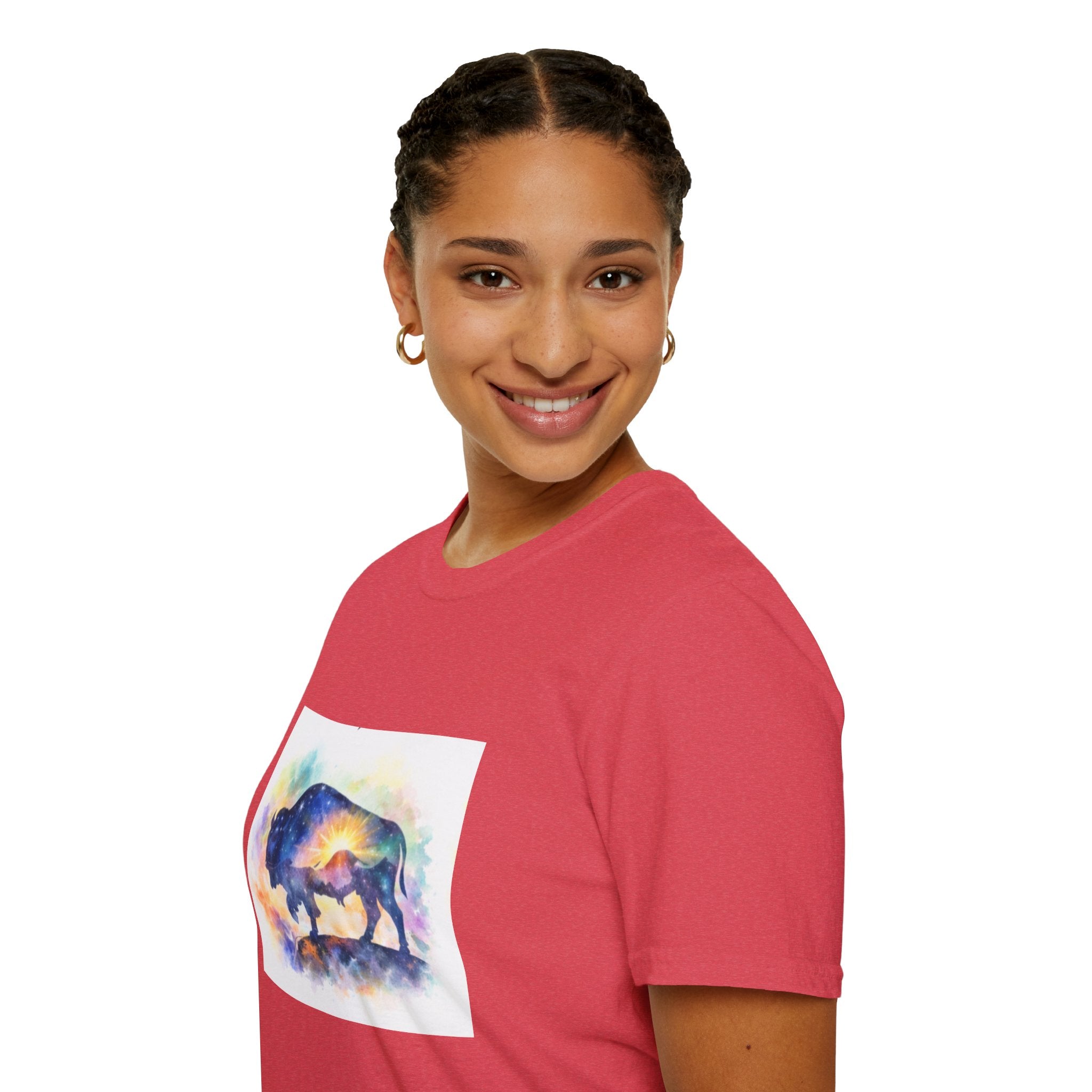 Colorful Watercolor Bison T-Shirt