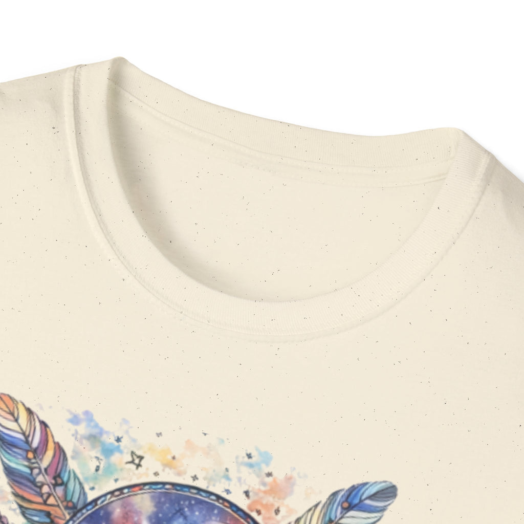 Watercolor Dreamcatcher Sunset T-Shirt — Boho Spiritual Tee