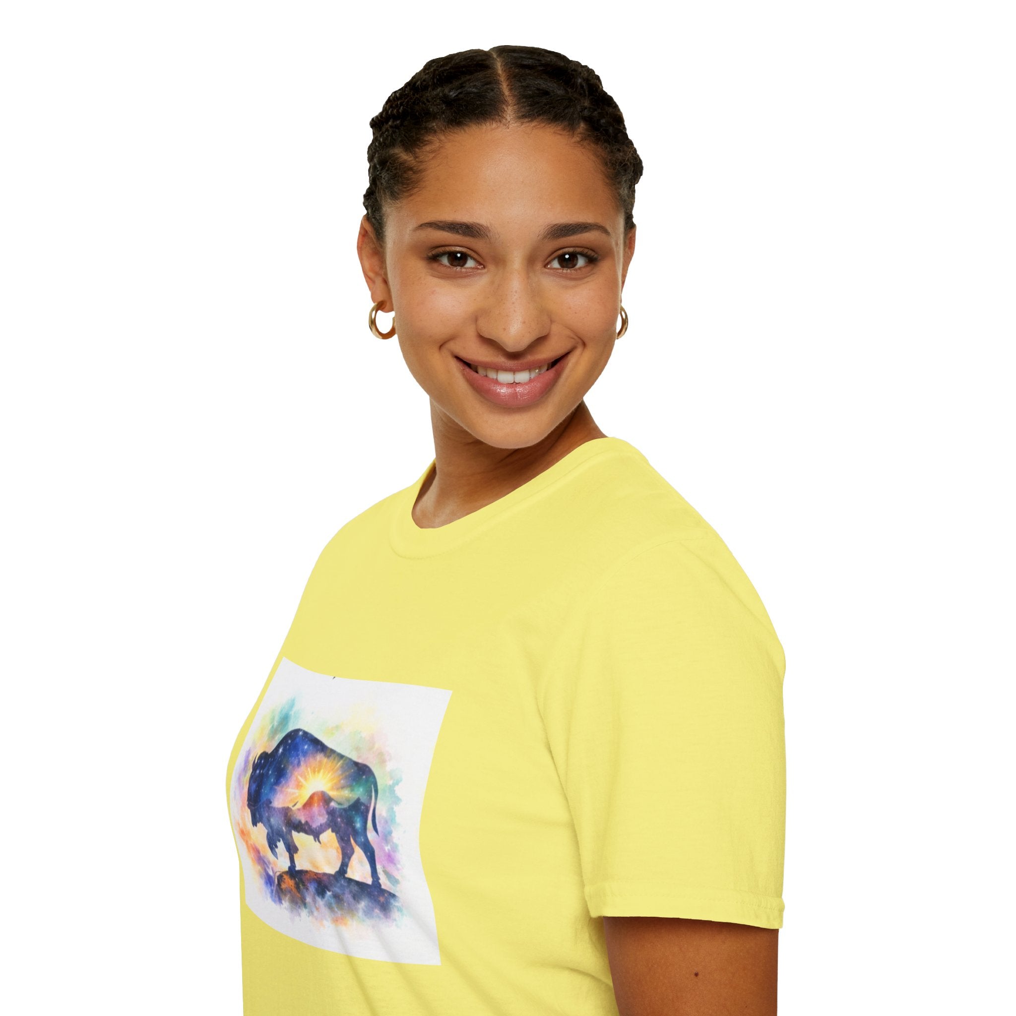 Colorful Watercolor Bison T-Shirt