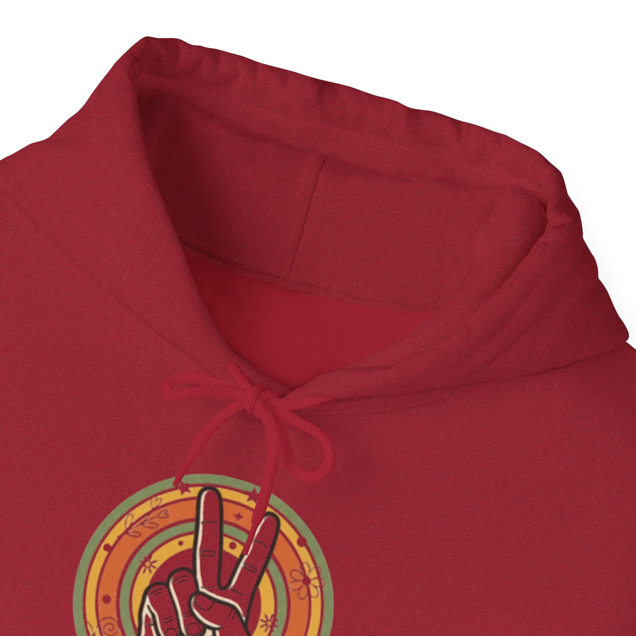 Peace Sign Hoodie — Retro Vibe Peace Hand Graphic Sweatshirt