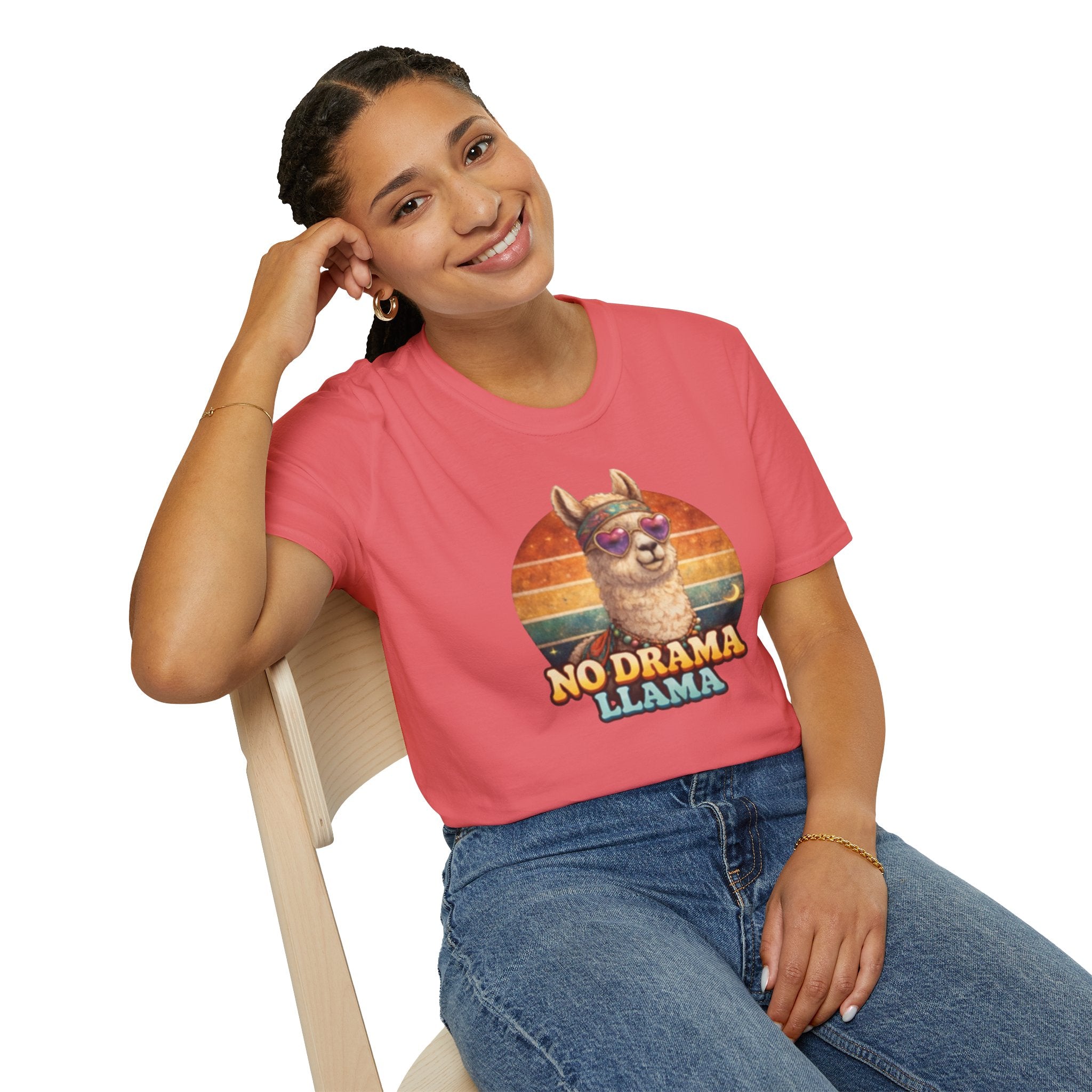 No Drama Llama Unisex Softstyle T-Shirt