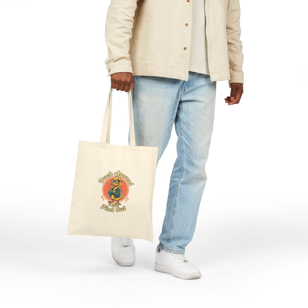 'Duck Around' Canvas Tote Bag