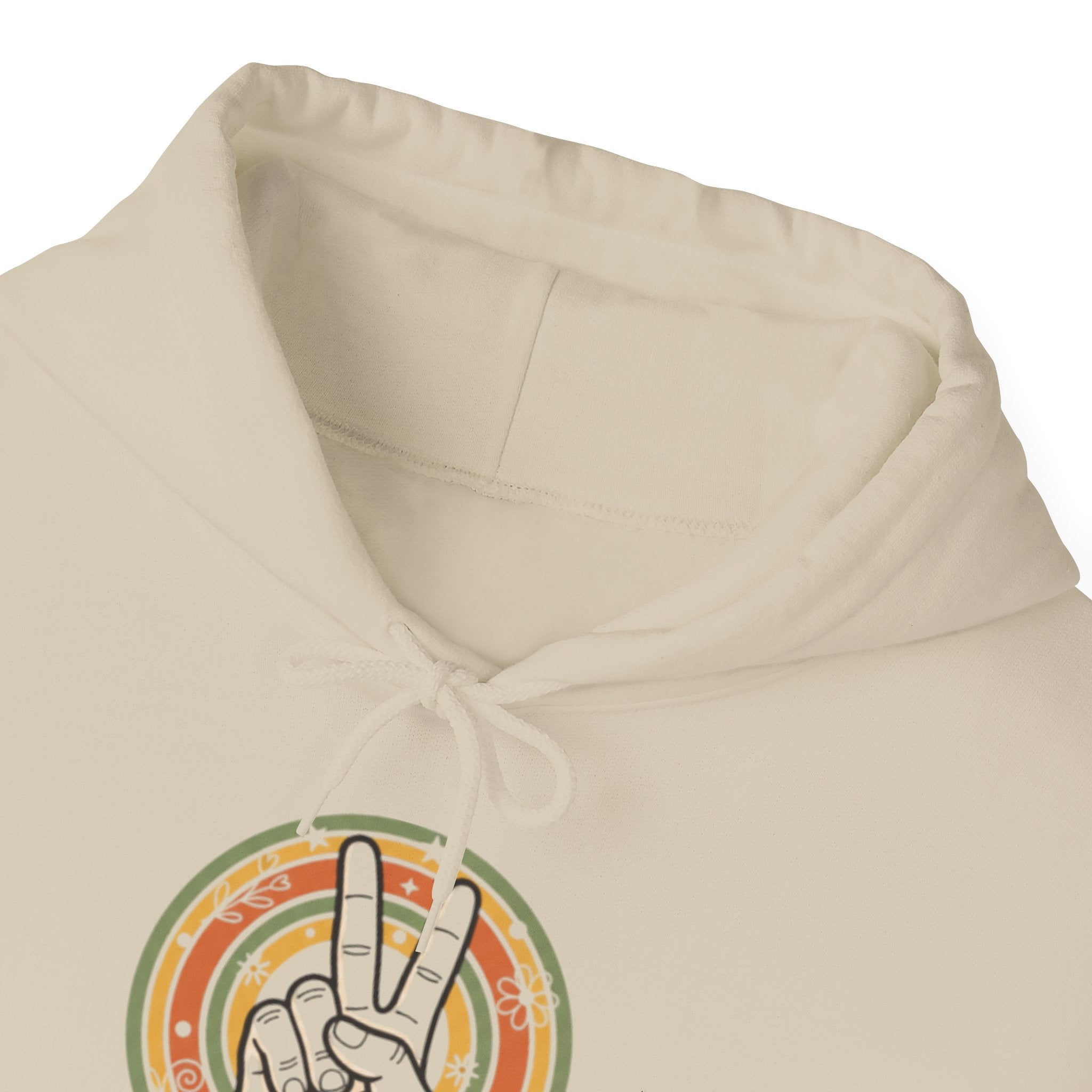 Peace Sign Hoodie — Retro Vibe Peace Hand Graphic Sweatshirt