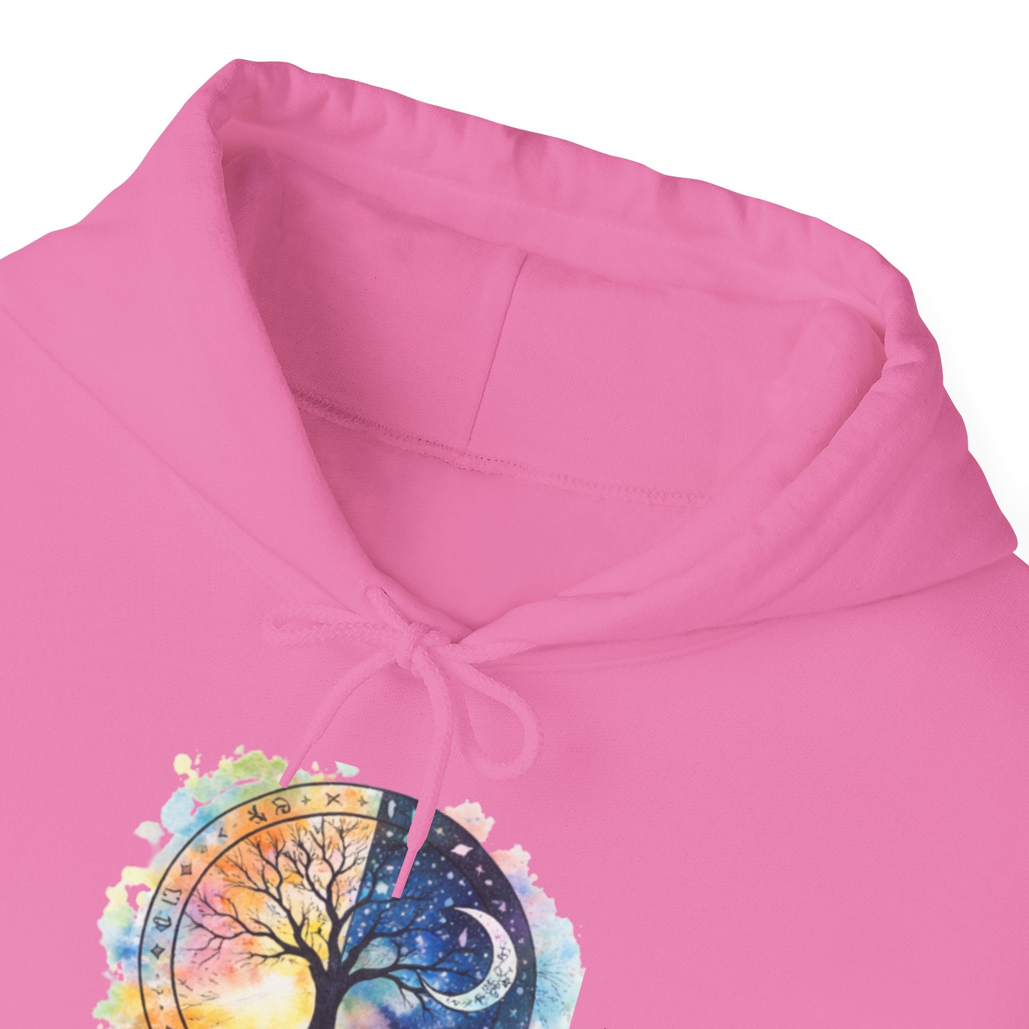 Yin Yang Tree Of Life Hoodie — Colorful Sun & Moon Spiritual Pullover