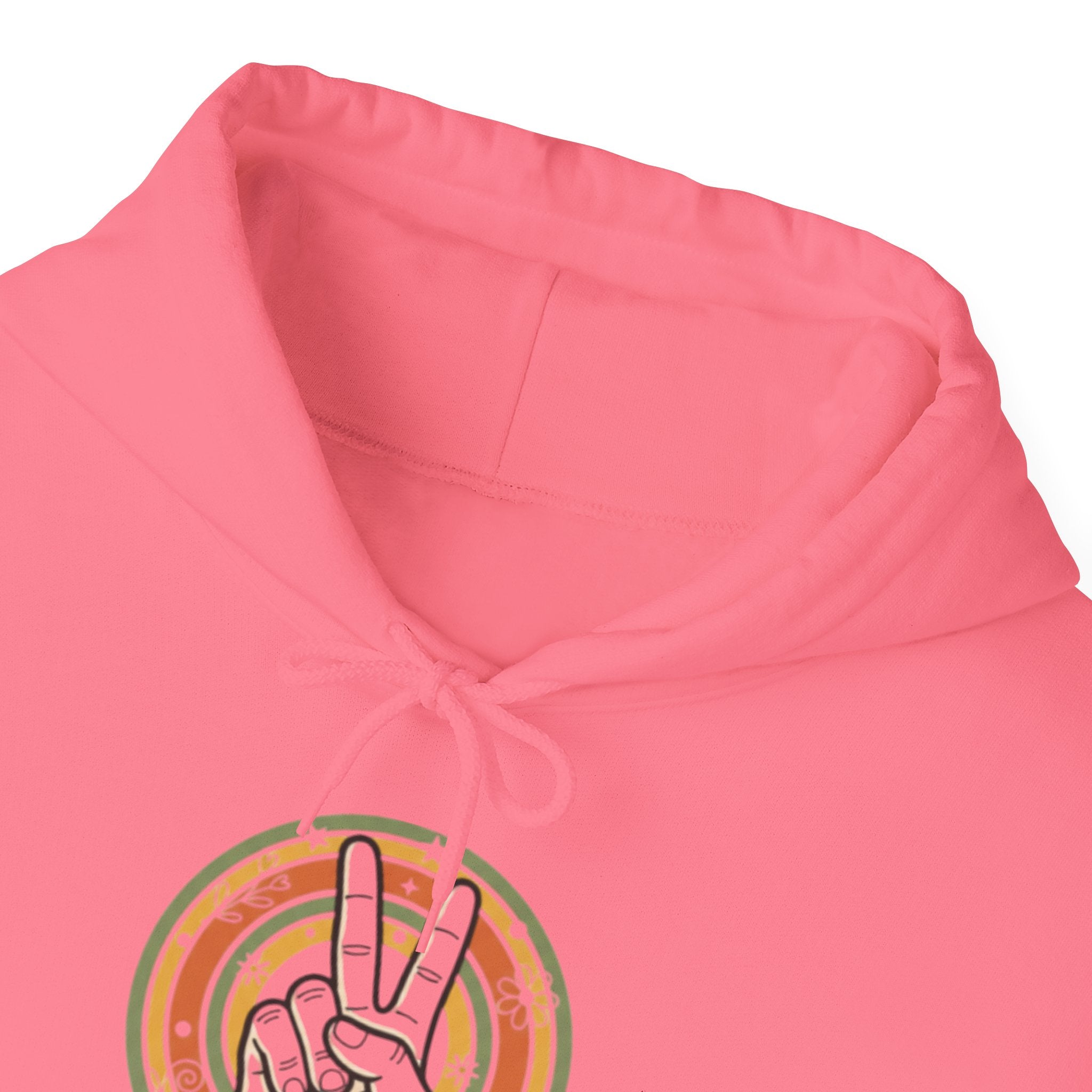 Peace Sign Hoodie — Retro Vibe Peace Hand Graphic Sweatshirt