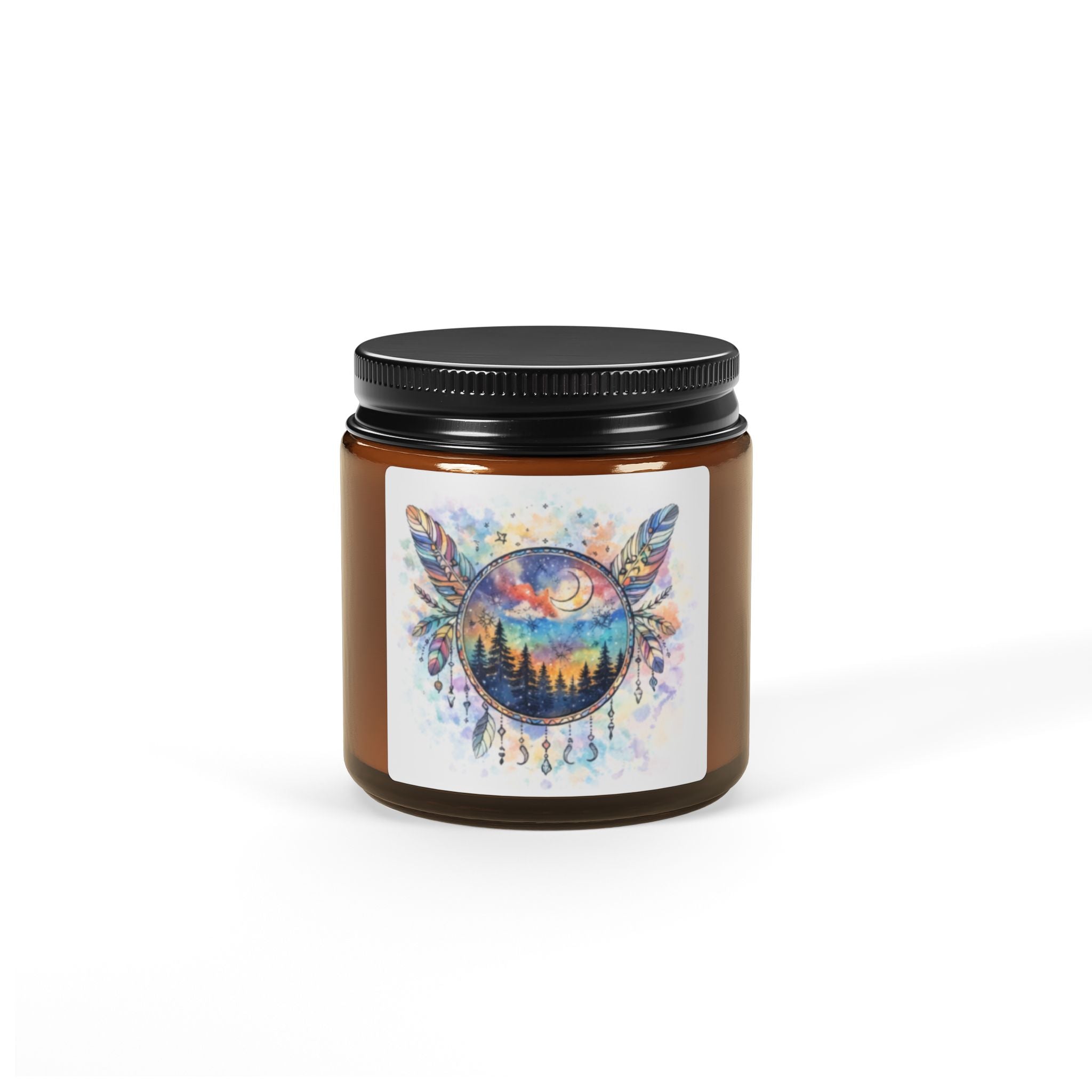 Dreamcatcher Amber Soy Candle —  Boho Home Decor