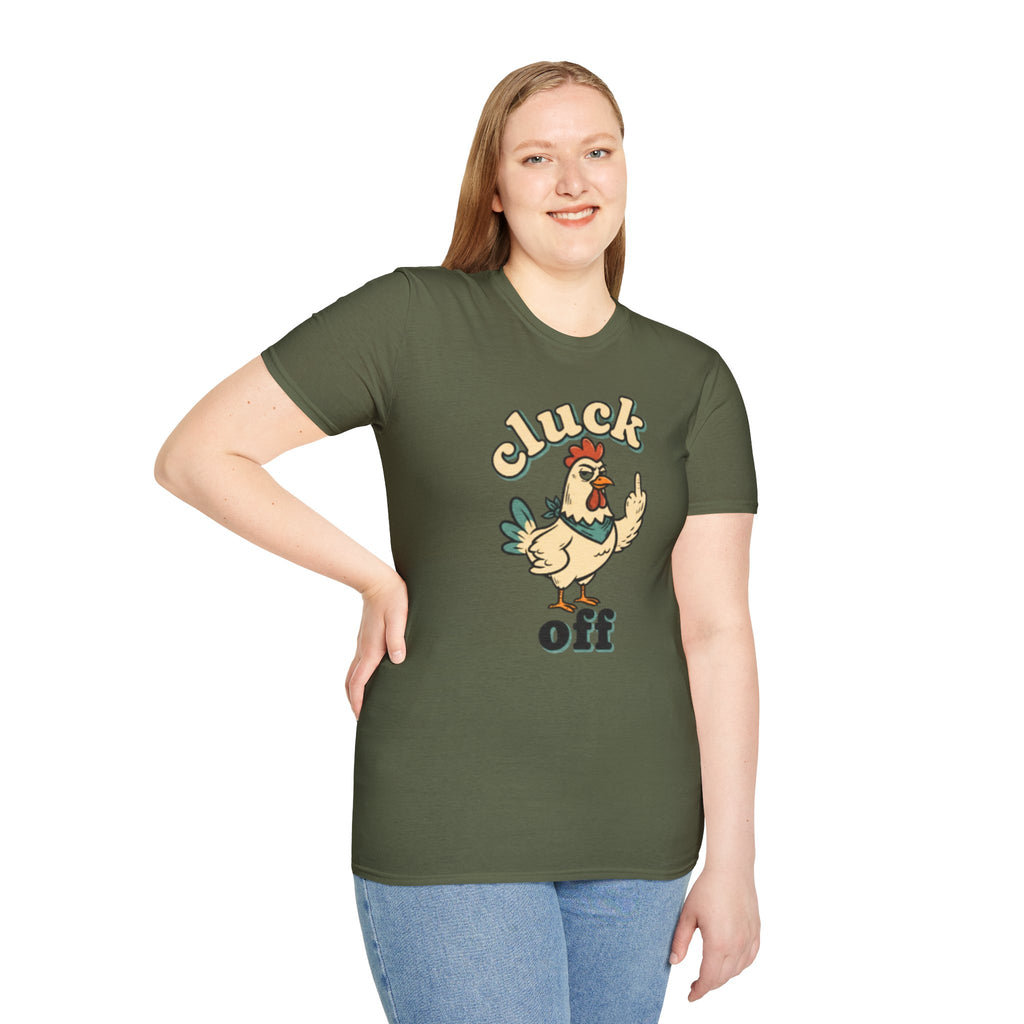 Cluck Off Chicken T-Shirt — Funny Retro Fowl Graphic Tee