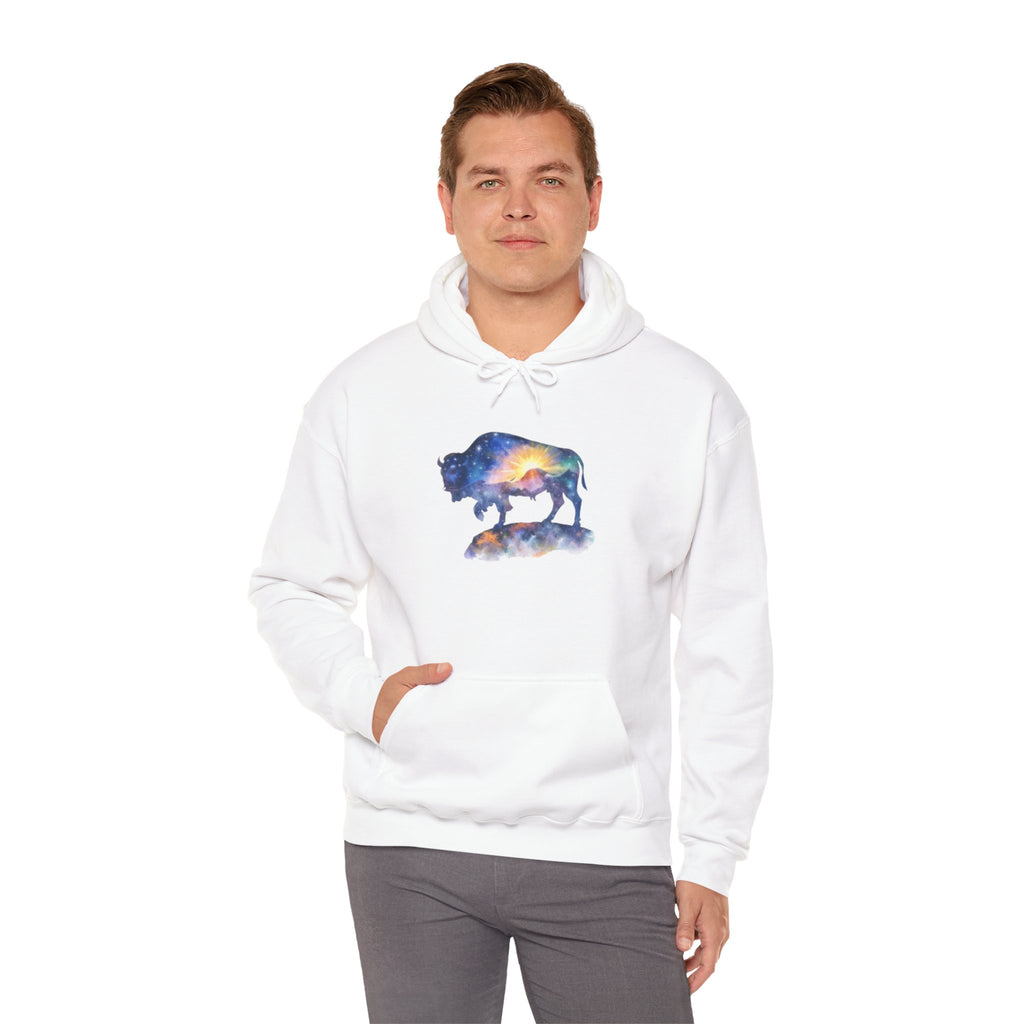 Colorful Bison Graphic Pullover
