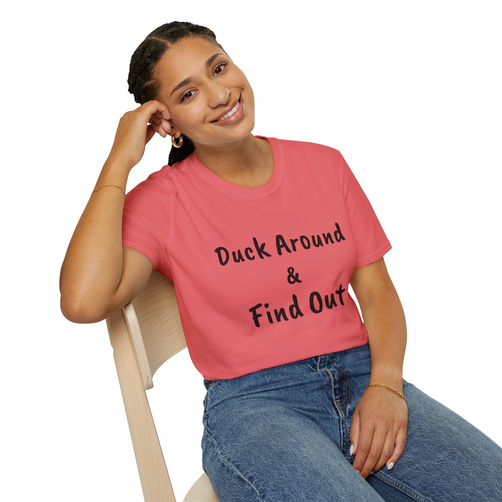 "Duck Around and Find Out" Tee — Women's Softstyle T-Shirt