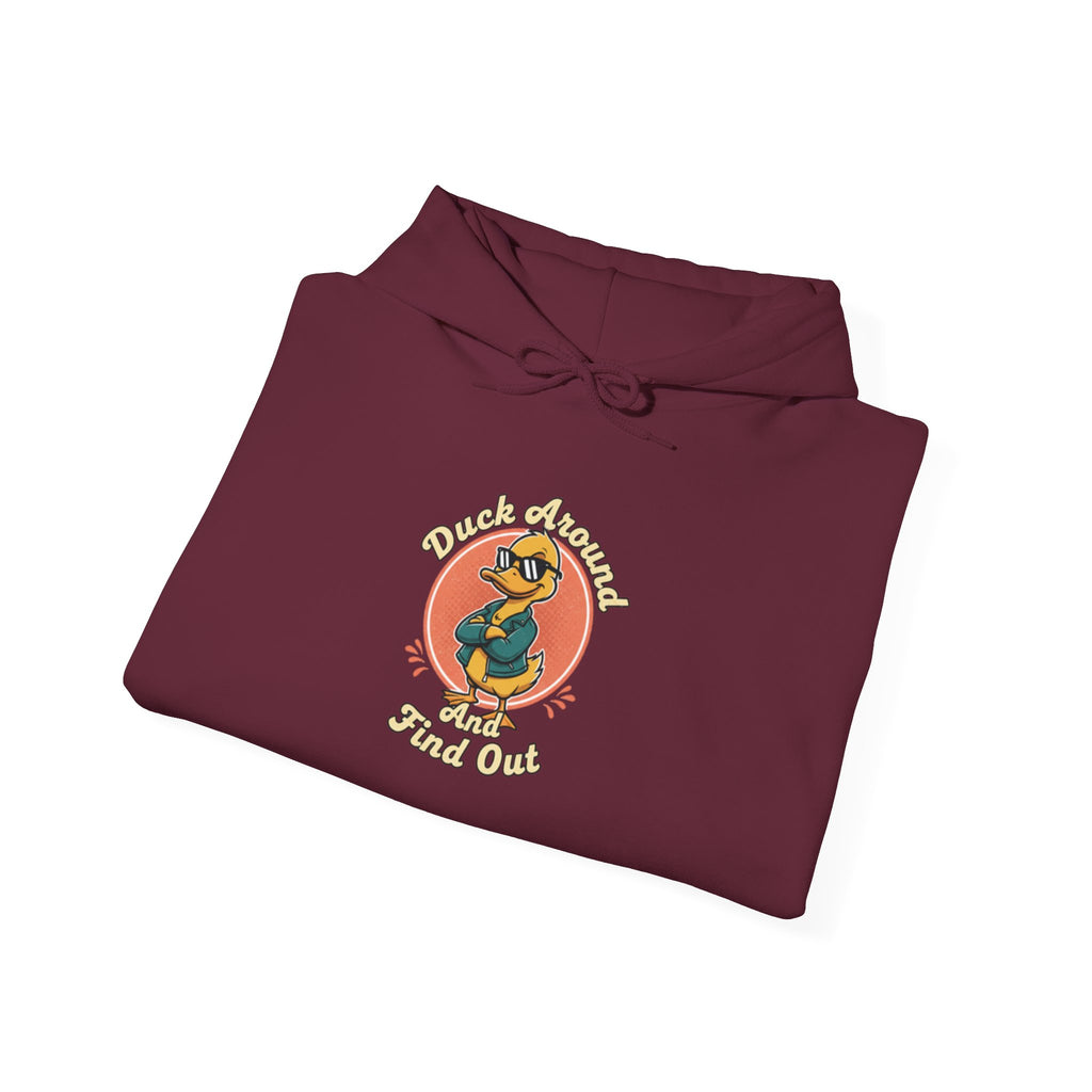 Duck Around and Find Out Hoodie — Funny Duck Graphic Hoodie
