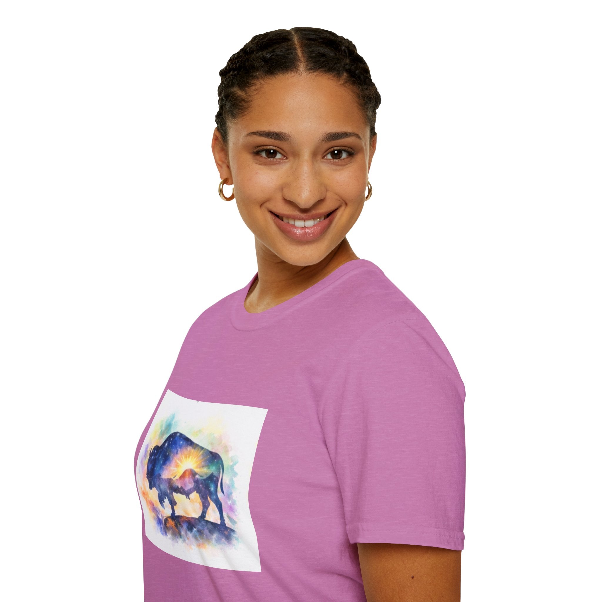 Colorful Watercolor Bison T-Shirt
