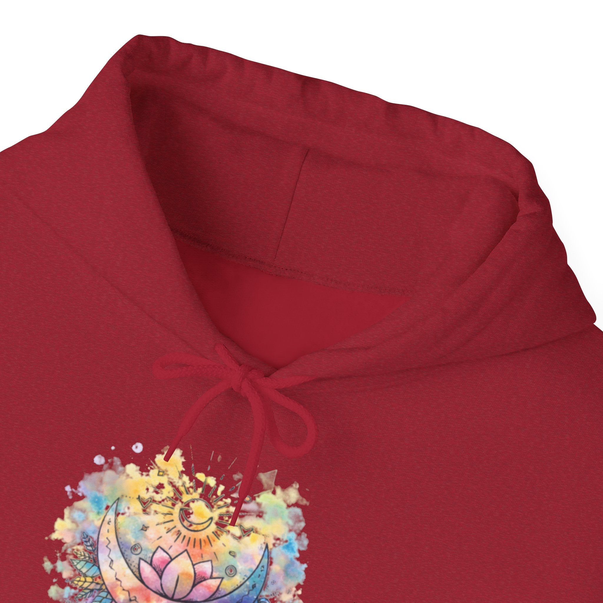 Lotus Watercolor Hoodie – Boho Spiritual Yoga Sweatshirt