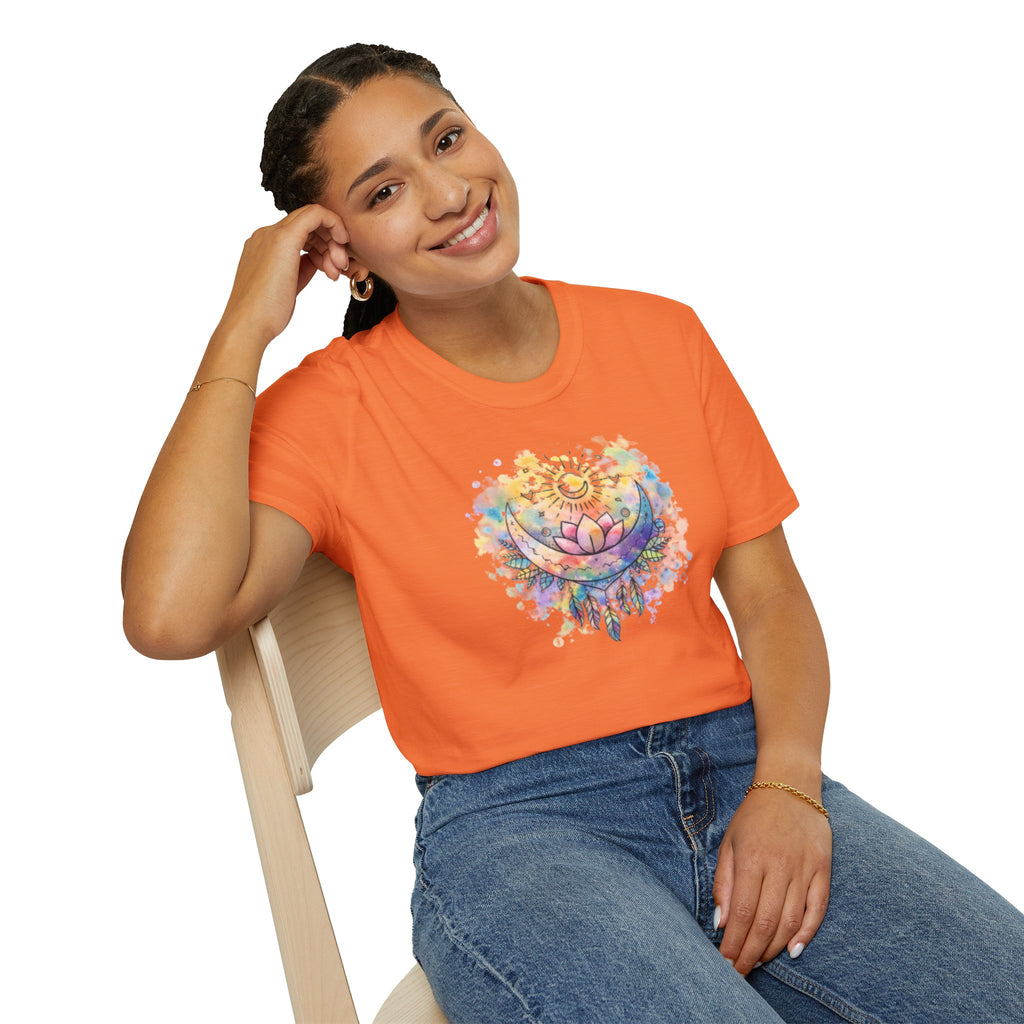 Lotus Dreamcatcher Watercolor T-Shirt — Sun & Feather Spiritual Tee