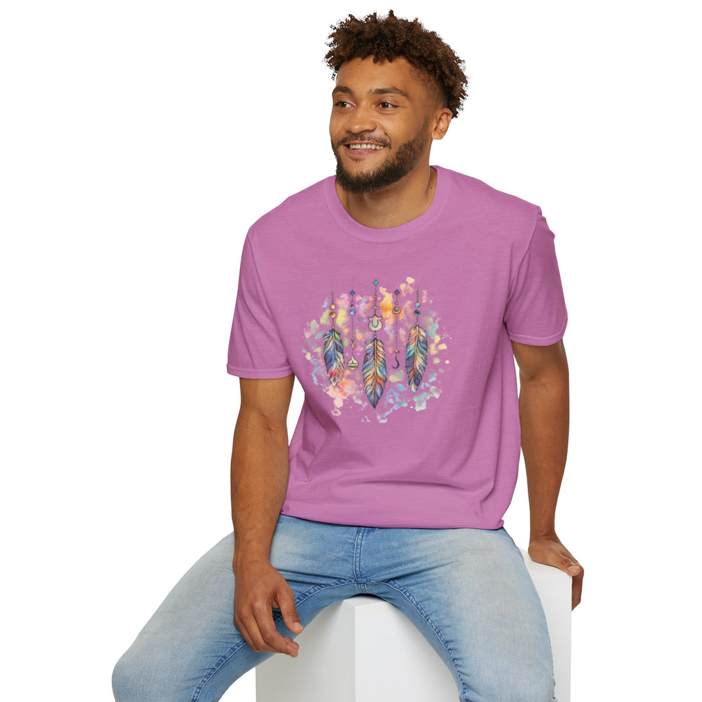 Watercolor Dreamcatcher T-Shirt — Boho Feather Graphic Tee