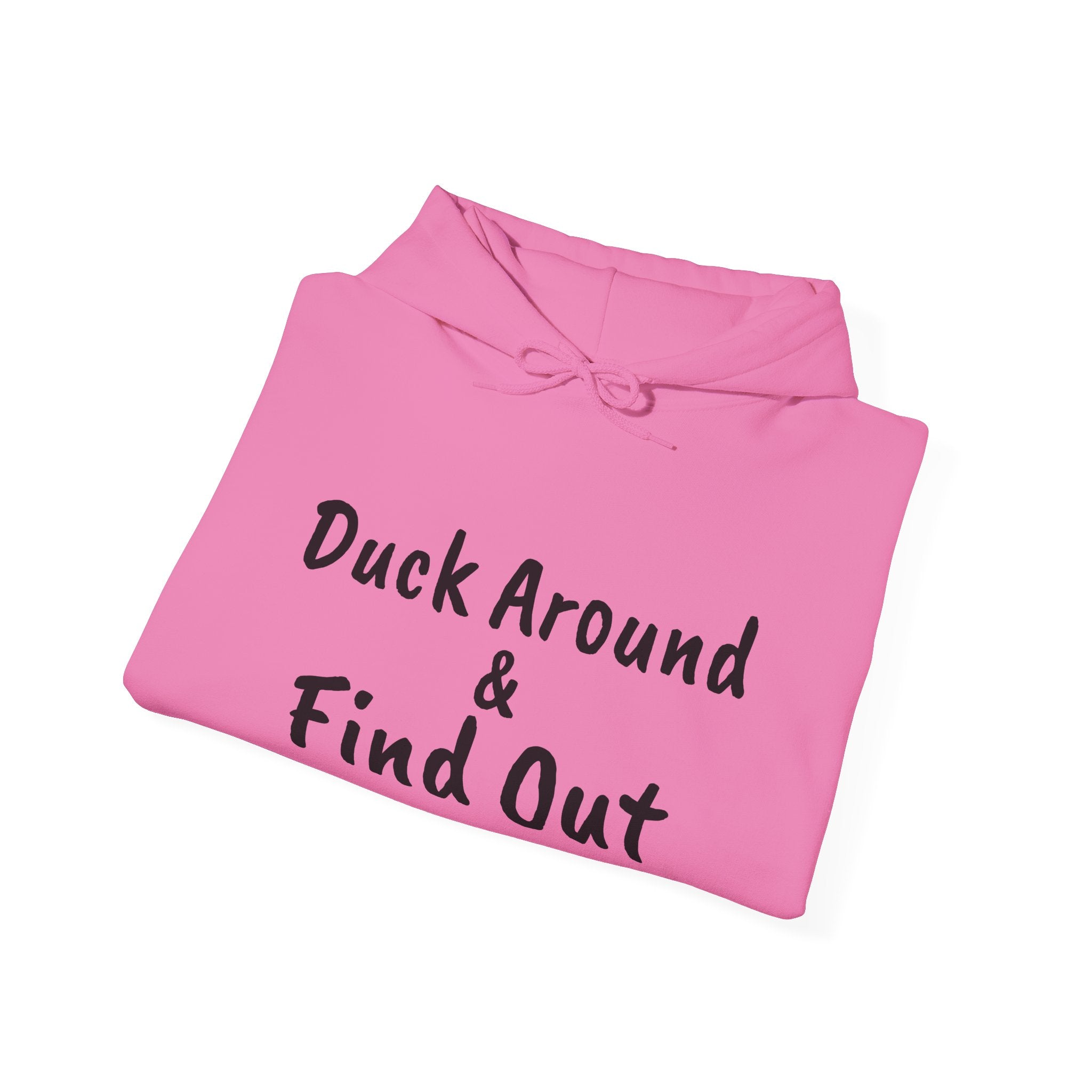 Duck Around Find Out Hoodie | Funny Phrase Pullover Sweatshirt