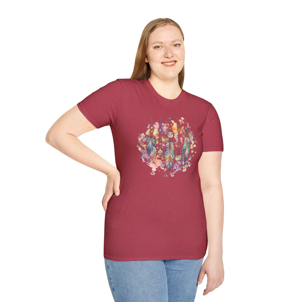 Watercolor Dreamcatcher T-Shirt — Boho Feather Graphic Tee