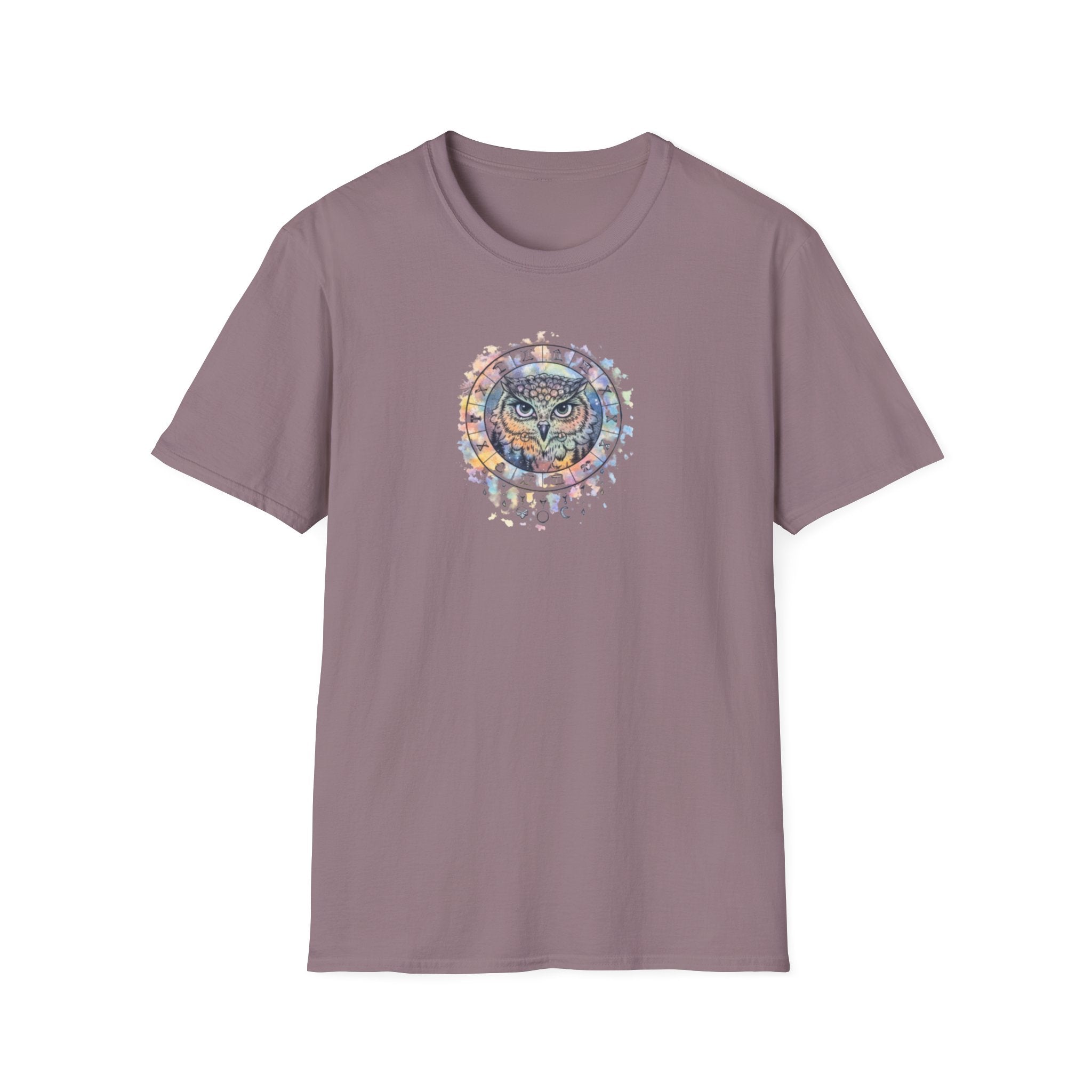 Watercolor Owl Mandala Spiritual T-Shirt Unisex