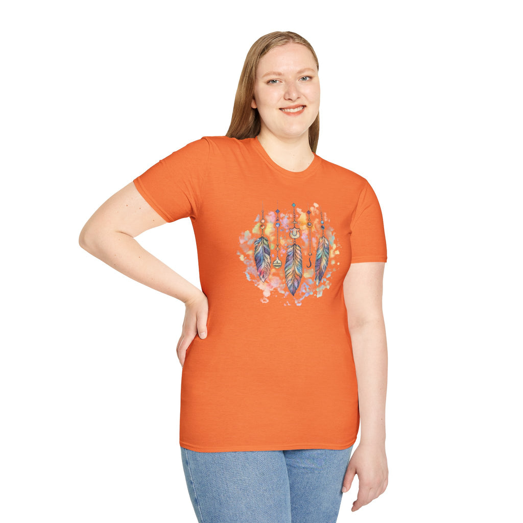 Watercolor Dreamcatcher T-Shirt — Boho Feather Graphic Tee