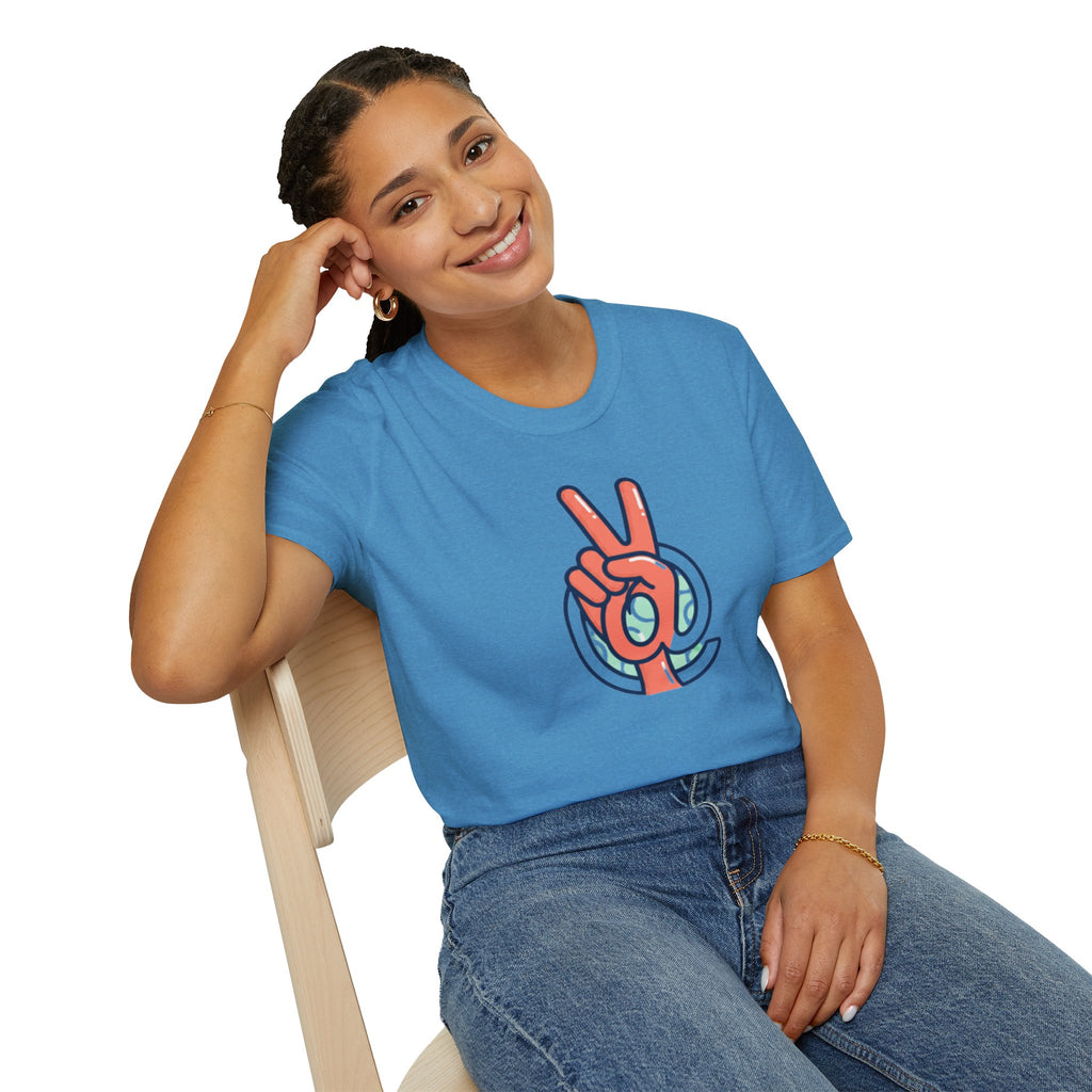 Peace Sign Hand T-Shirt | Retro Vibes, Minimal Graphic
