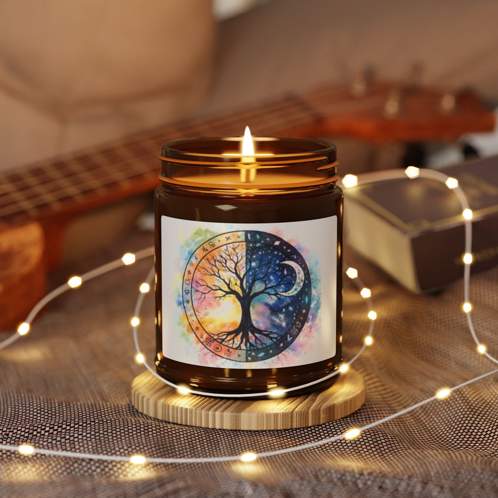 Yin Yang Tree of Life Candle, Soy Candle