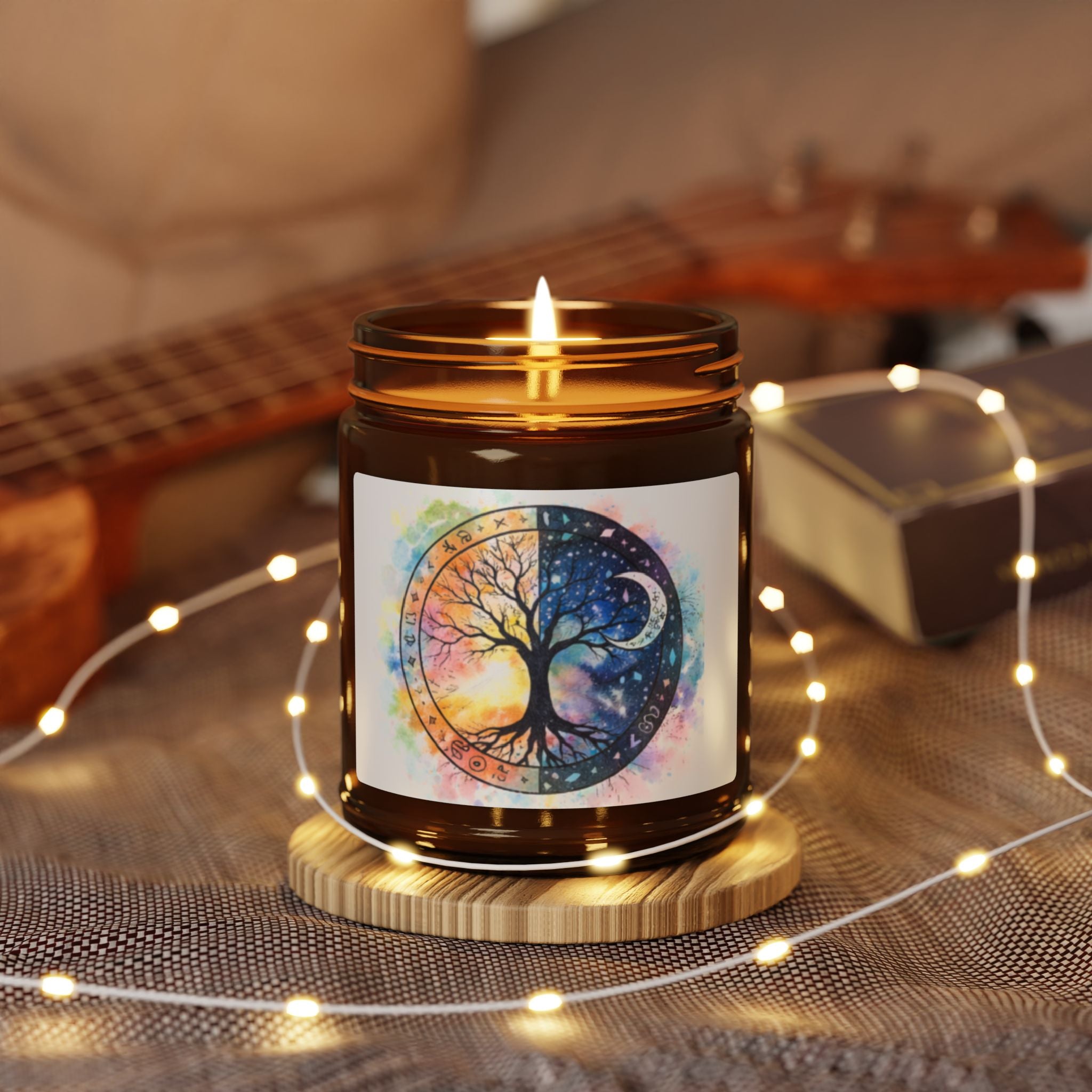 Yin Yang Tree of Life Candle, Soy Candle