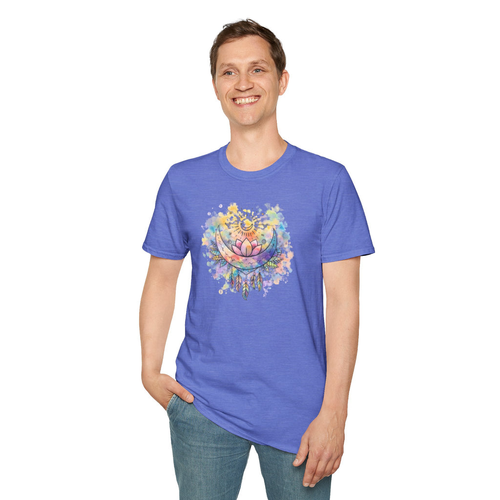 Lotus Dreamcatcher Watercolor T-Shirt — Sun & Feather Spiritual Tee