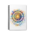 Watercolor Astrology Zodiac Sun & Moon Spiral Notebook