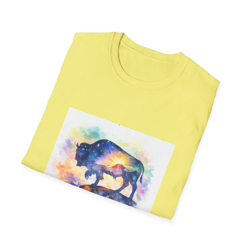 Colorful Watercolor Bison T-Shirt