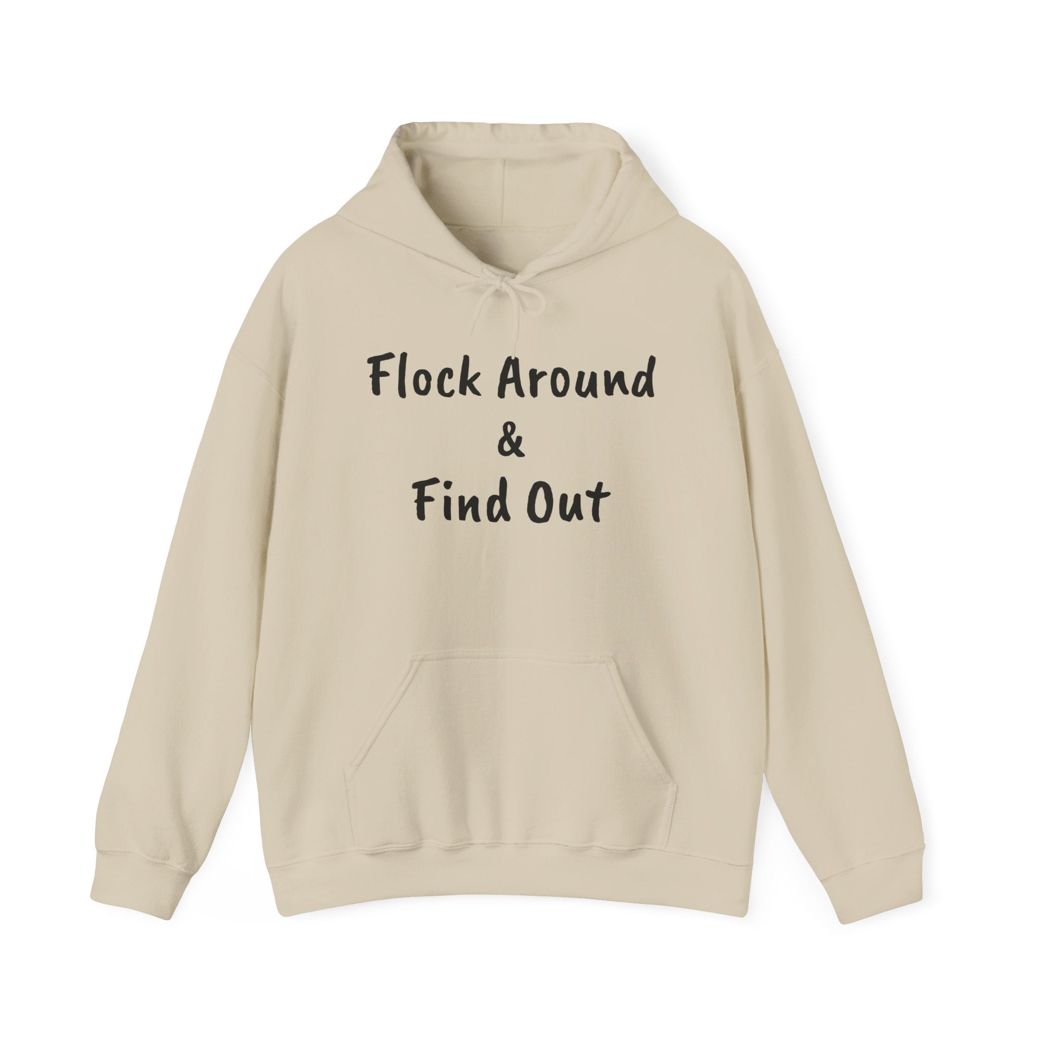 Flock Around & Find Out Hoodie | Funny Typography Pullover