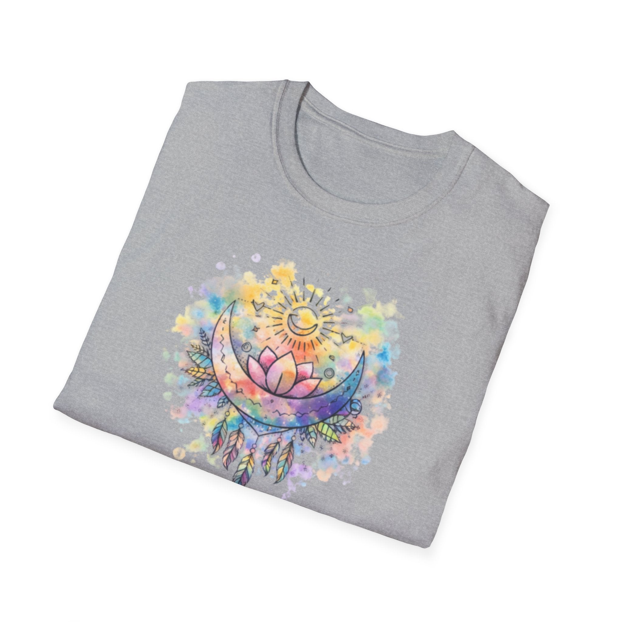 Lotus Dreamcatcher Watercolor T-Shirt — Sun & Feather Spiritual Tee