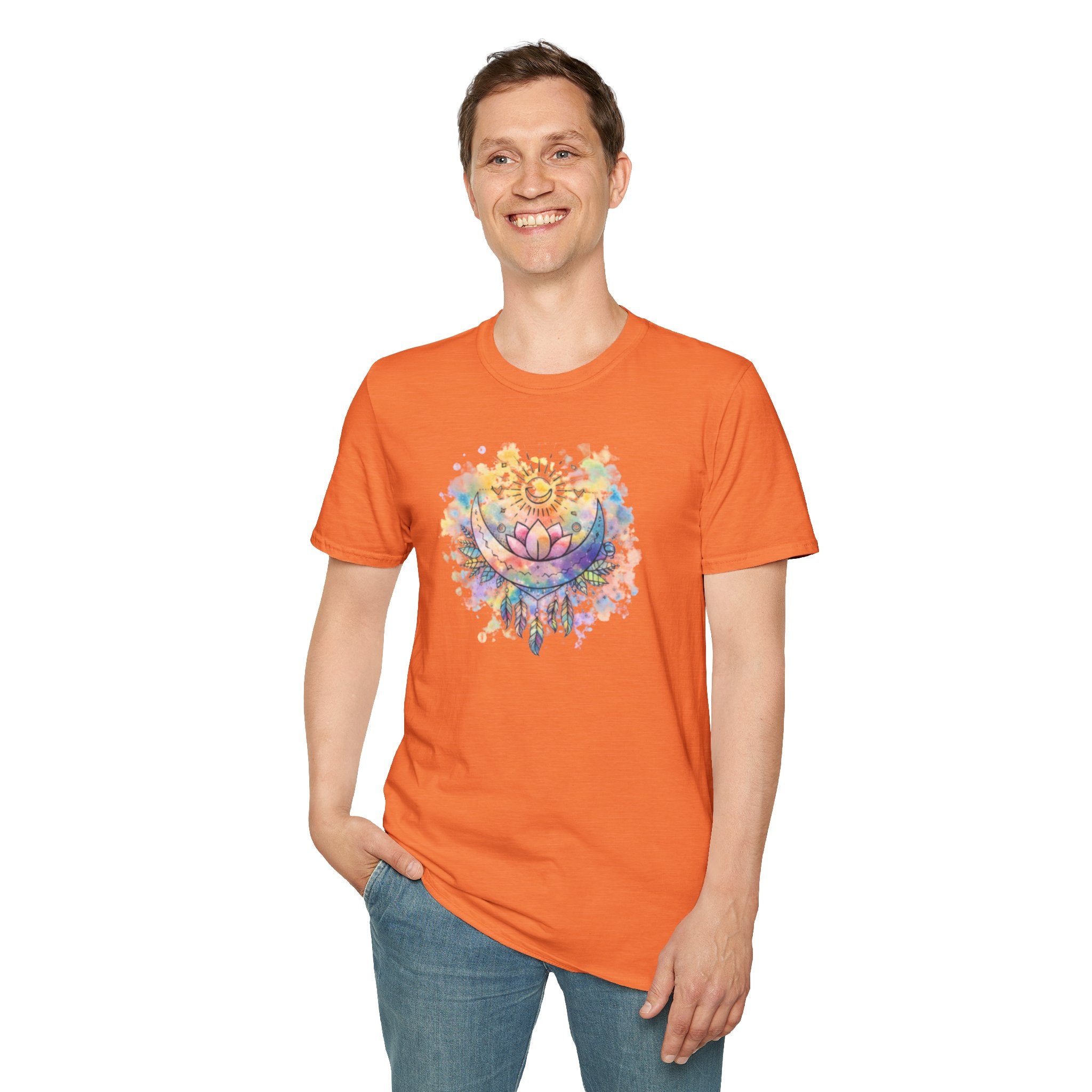 Lotus Dreamcatcher Watercolor T-Shirt — Sun & Feather Spiritual Tee