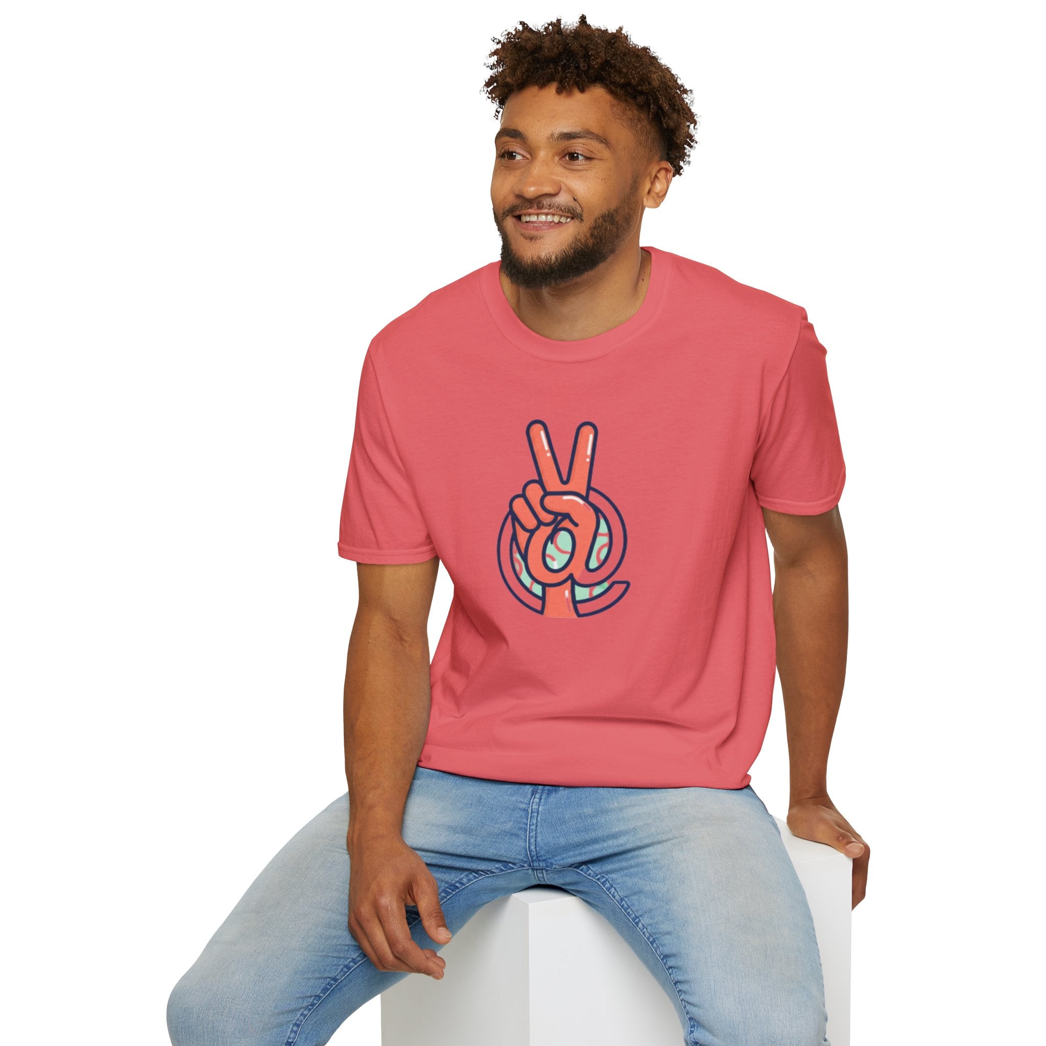 Peace Sign Hand T-Shirt | Retro Vibes, Minimal Graphic