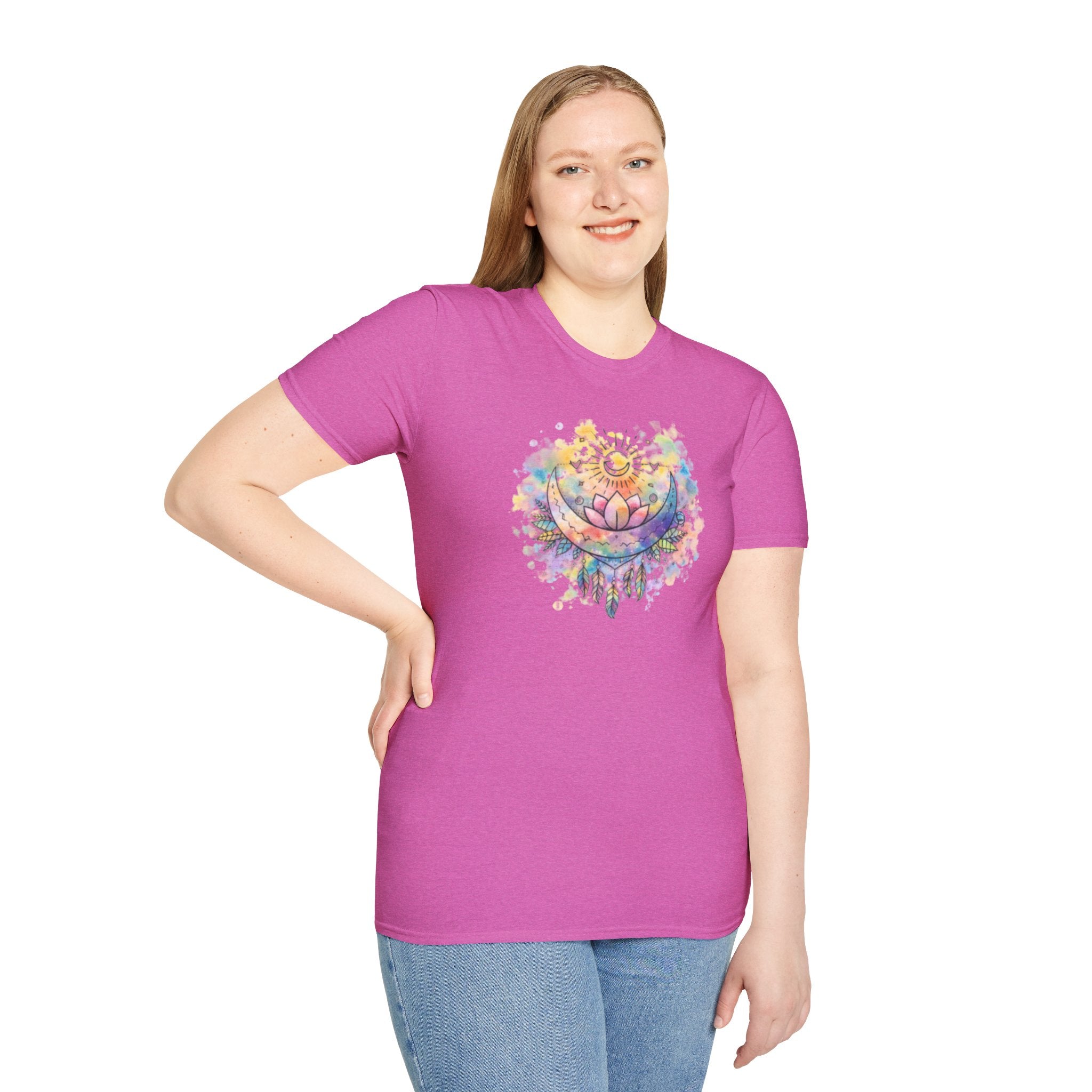 Lotus Dreamcatcher Watercolor T-Shirt — Sun & Feather Spiritual Tee