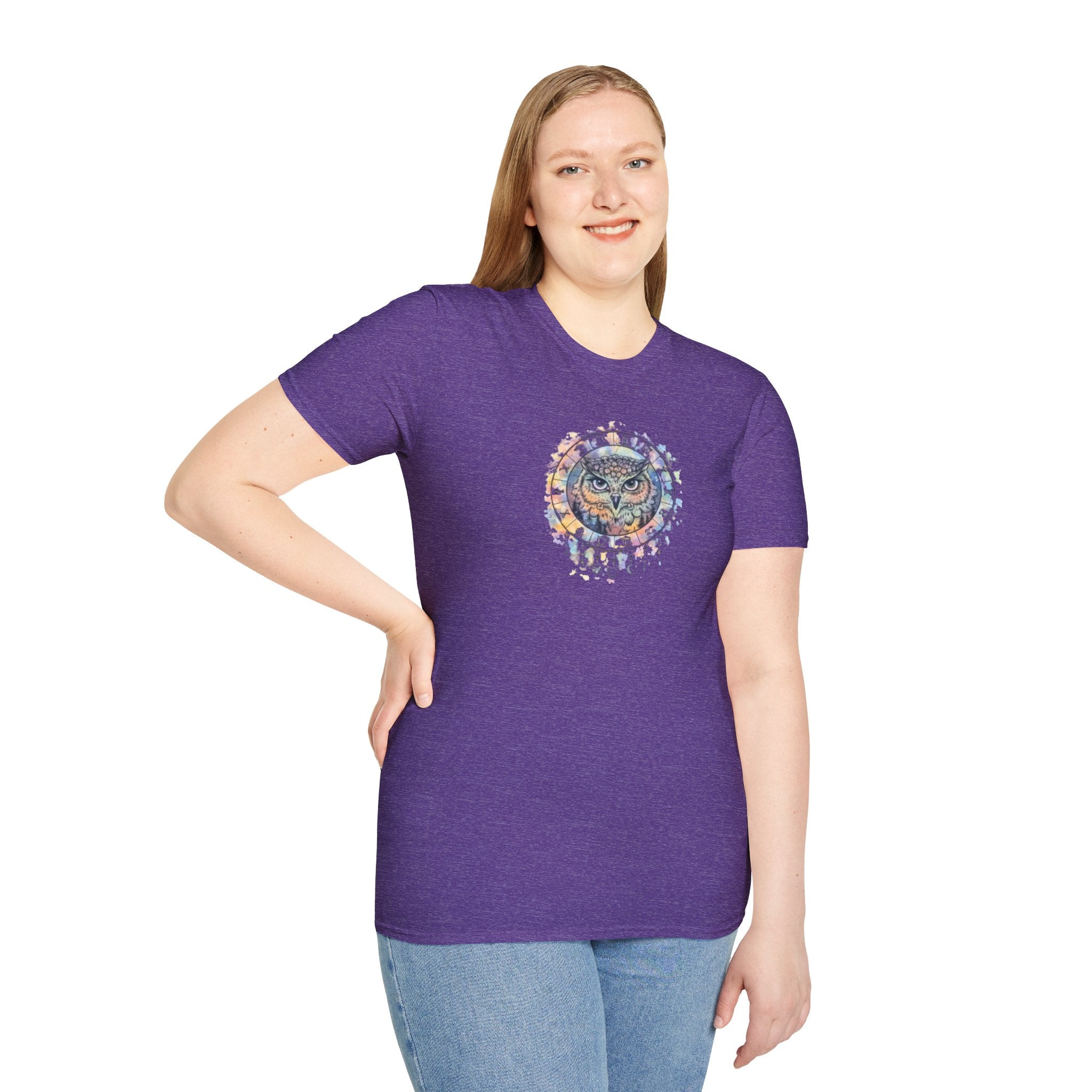 Watercolor Owl Mandala Spiritual T-Shirt Unisex