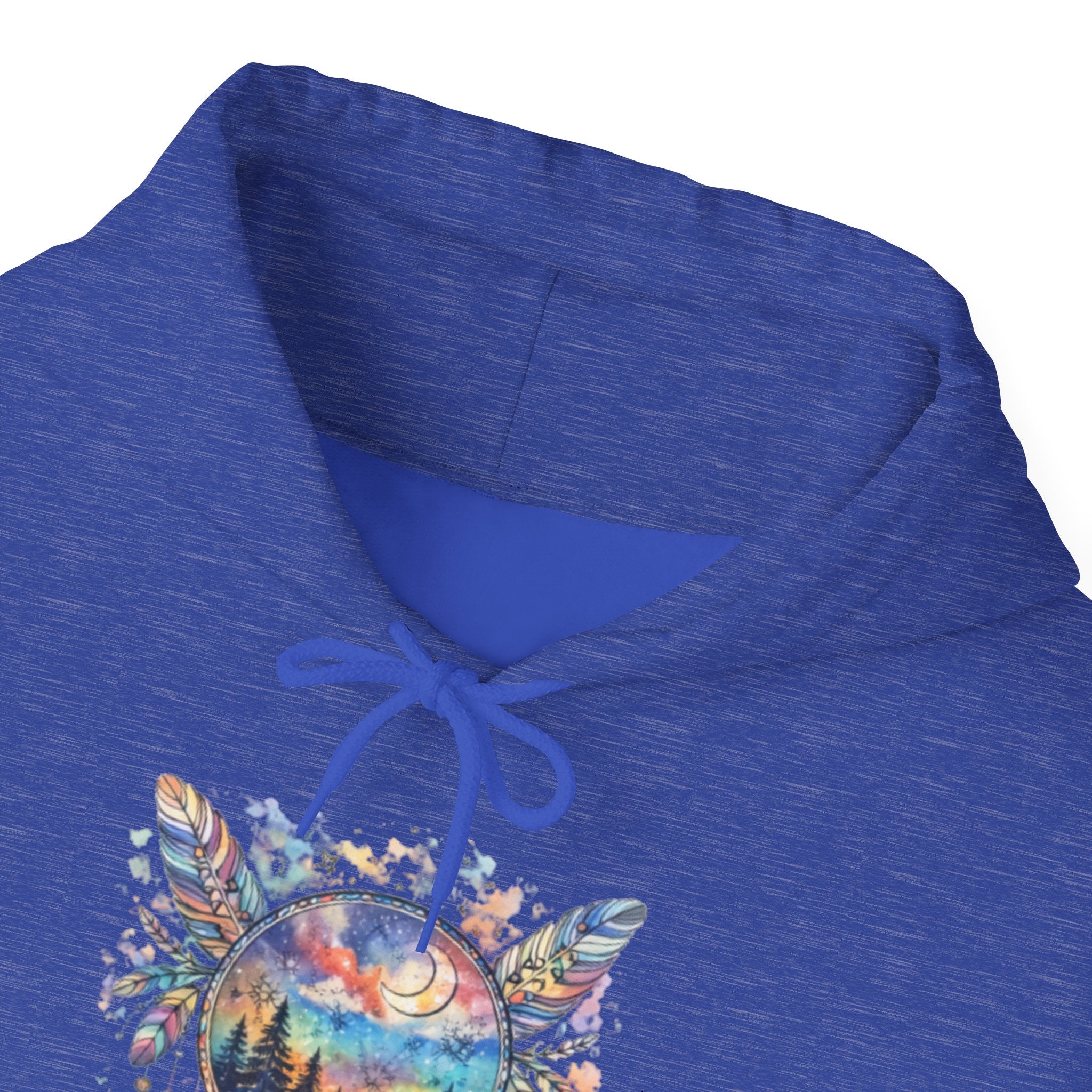 Nature Dreamcatcher Hoodie — Colorful Mountain Sunset Graphic